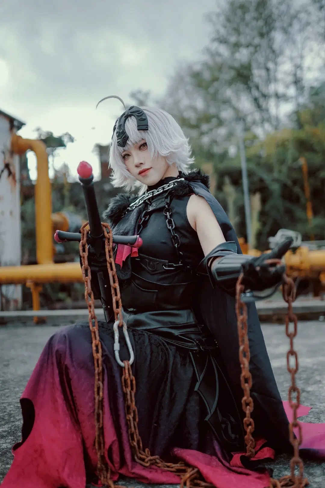 [Jeanne d'Arc (Alter) cosplay] Fate Series Jeanne d'Arc (Alter) Final Ascension Industrial Style Photoshoot Record by 萧晓雾 - Image 9