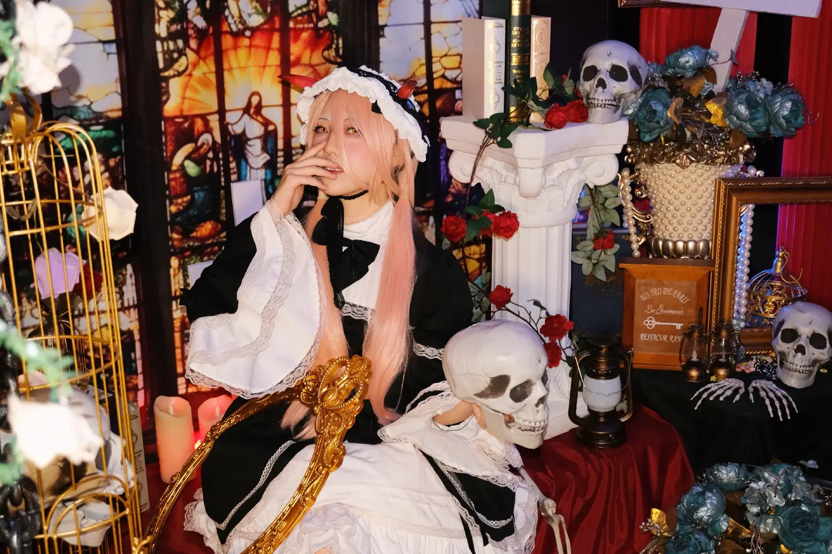 【パワーのコスプレ】チェンソーマン メイド服で魅せるダークなゴシック風の解釈 - 萧晓雾 - 2枚目