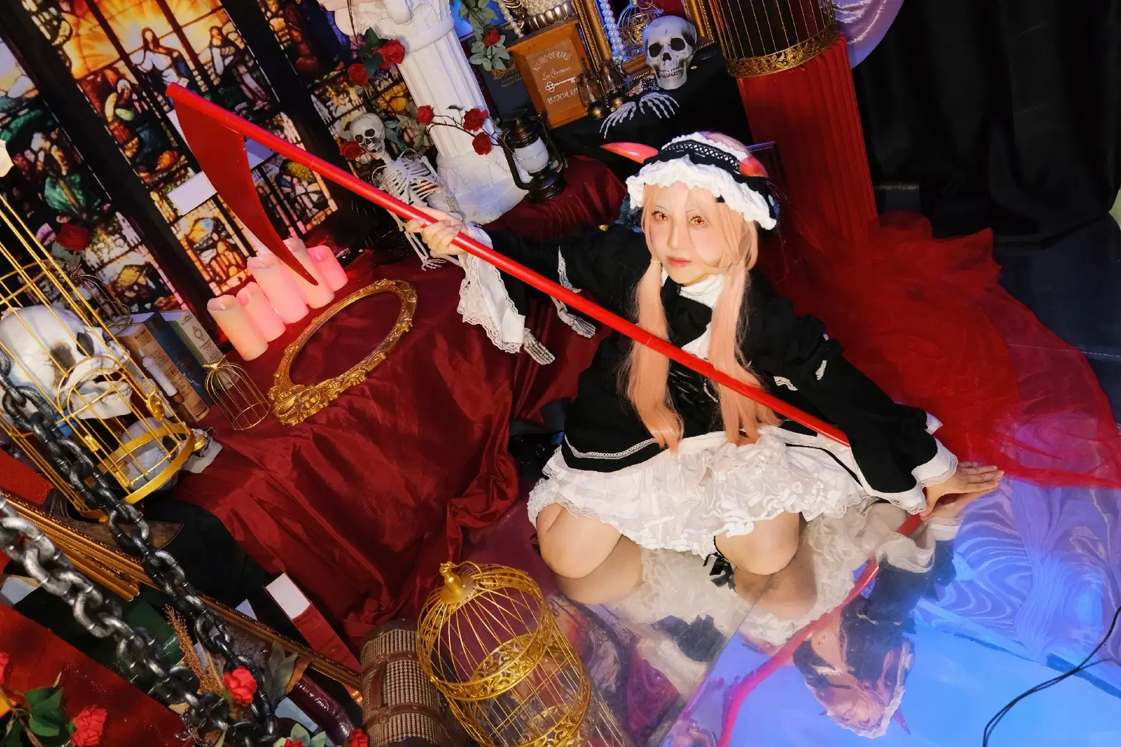 【パワーのコスプレ】チェンソーマン メイド服で魅せるダークなゴシック風の解釈 - 萧晓雾 - 3枚目