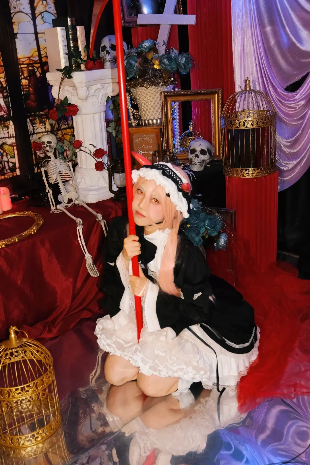 【パワーのコスプレ】チェンソーマン メイド服で魅せるダークなゴシック風の解釈 - 萧晓雾 - 4枚目
