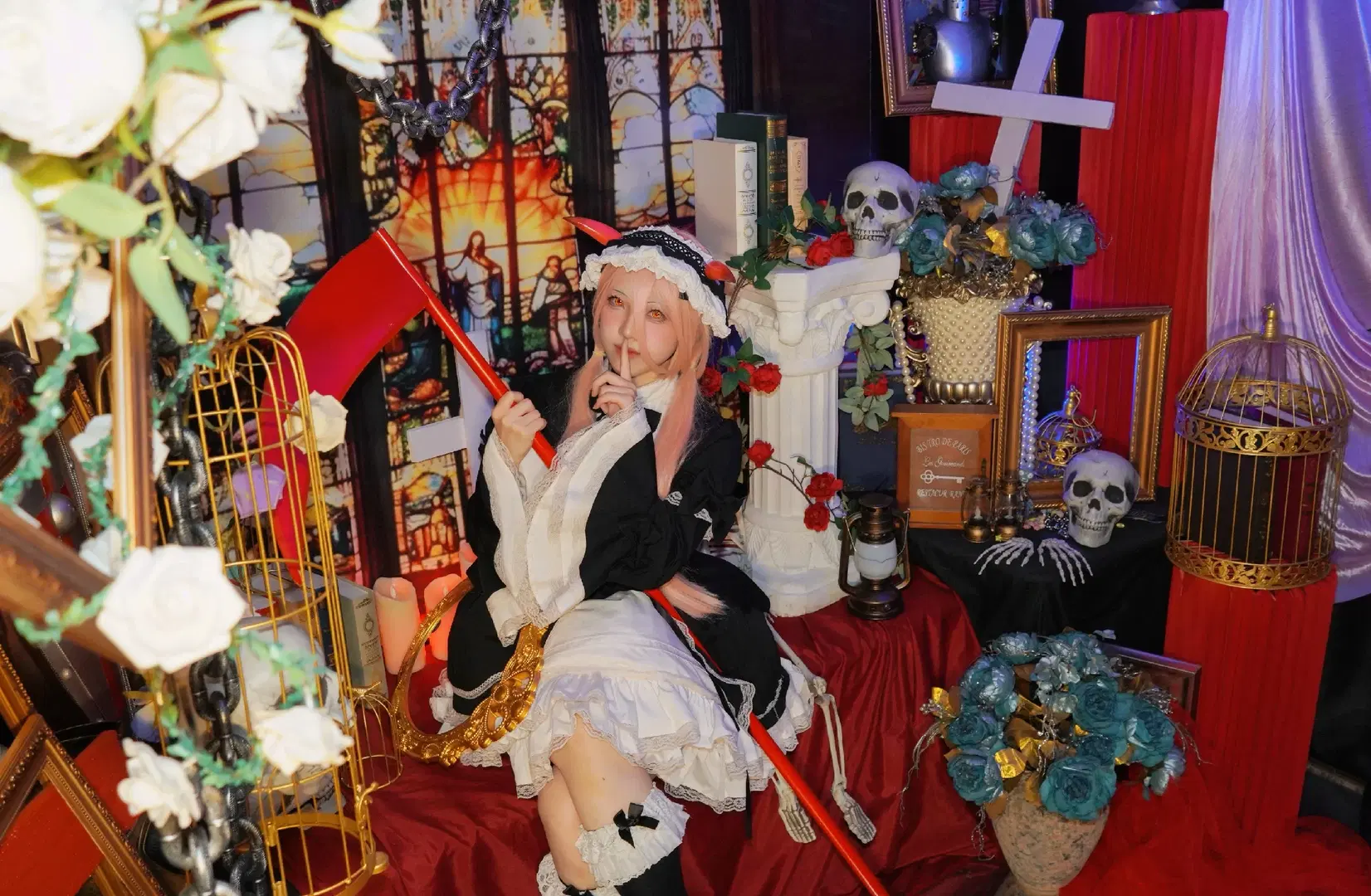 【パワーのコスプレ】チェンソーマン メイド服で魅せるダークなゴシック風の解釈 - 萧晓雾 - 7枚目