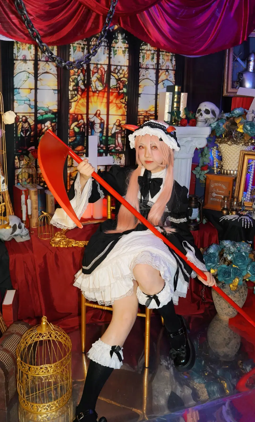 【パワーのコスプレ】チェンソーマン メイド服で魅せるダークなゴシック風の解釈 - 萧晓雾 - 8枚目