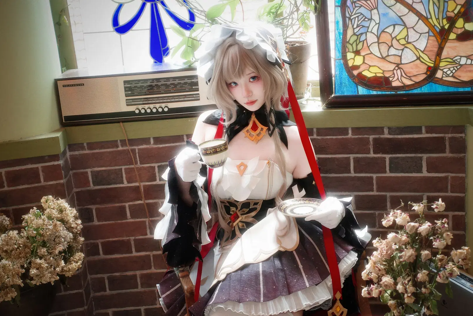 【木偶桑多涅cos】原神复古茶会中的优雅少女 - 还不够安艺 - 第2张