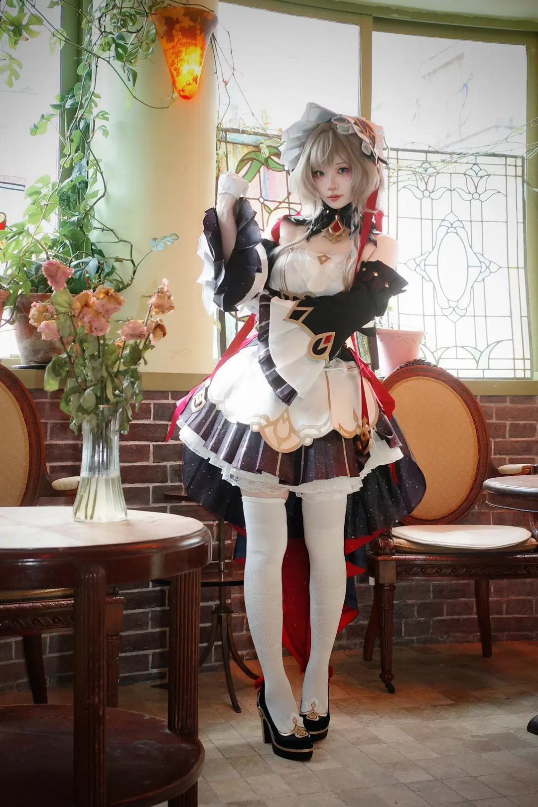 原神, 二次元cosplay, 复古风, 白丝, 木偶桑多涅cos