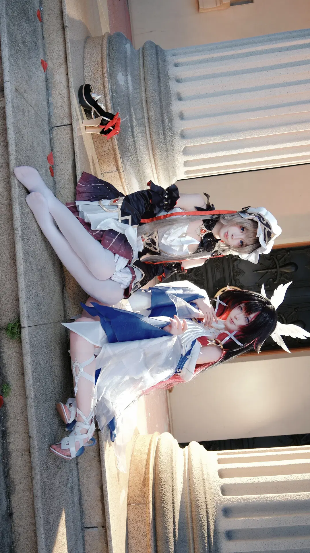 桑多涅cos, 原神, 哥伦比娅cos, 二次元cosplay, 白丝