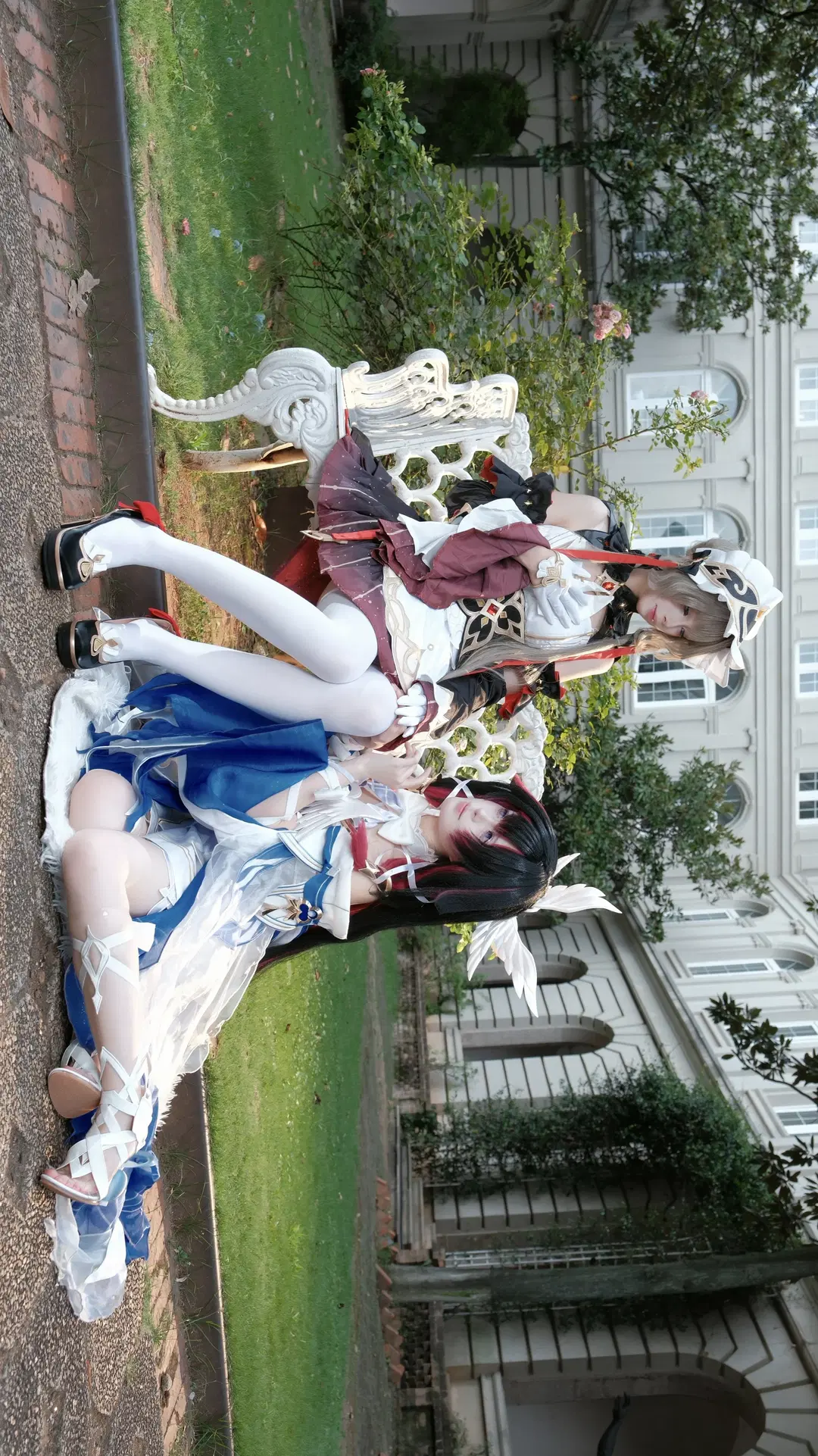 【哥倫比婭cos】原神雙子星，光影下的白絲視覺張力 - WIFI（接正片 - 第2張