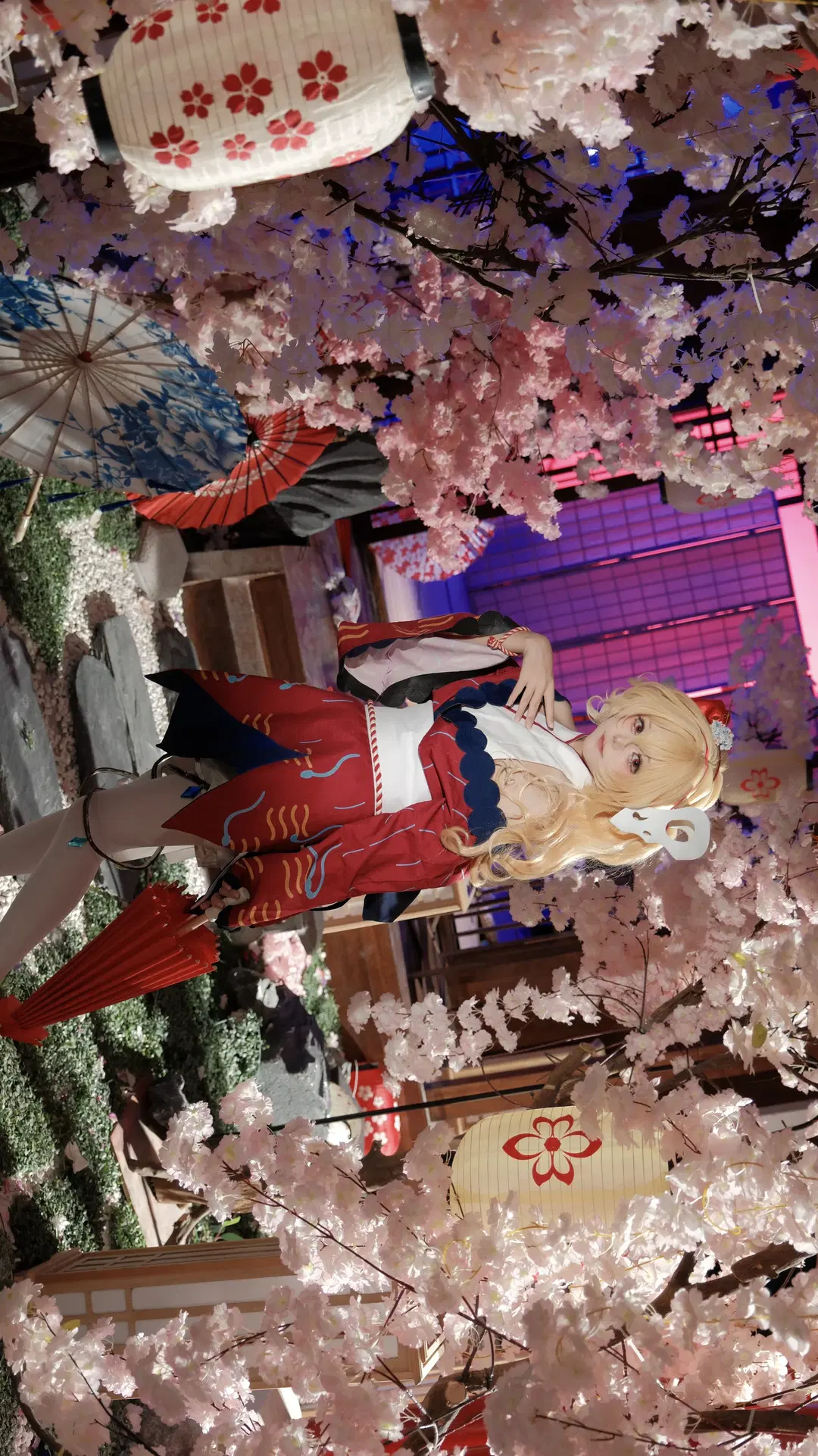 东方project, 芙兰朵露cos, 和风写真, 狐狸面具, 丝袜