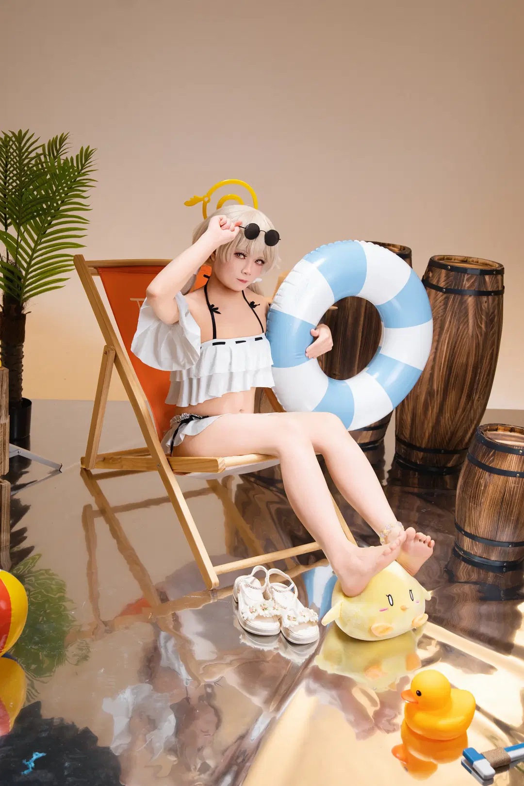 [Hifumi cosplay] Blue Archive Summer Beach Leisure Time by 古明地 小石 - Image 2
