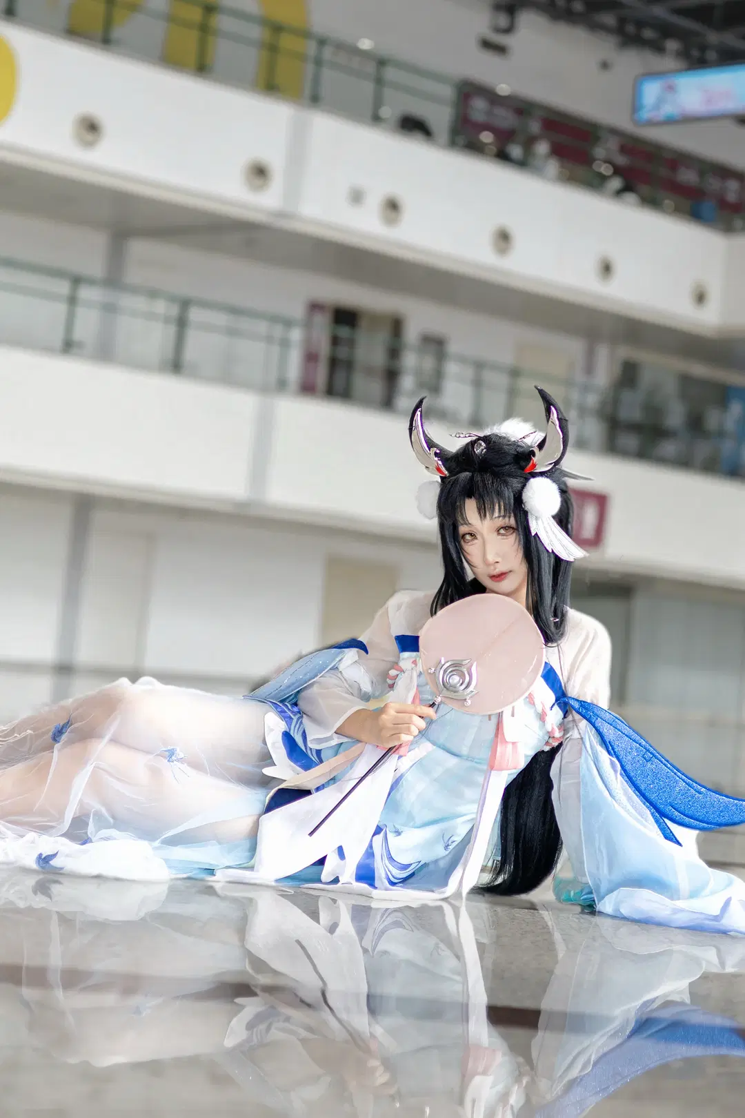 【嫦娥 コスプレ】『オナー・オブ・キングス』如夢令――峡谷で最も憂いを帯びた存在を体現したイベント写真 - momo - 2枚目