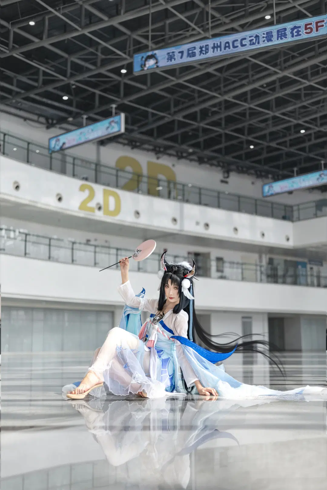 【嫦娥 コスプレ】『オナー・オブ・キングス』如夢令――峡谷で最も憂いを帯びた存在を体現したイベント写真 - momo - 3枚目