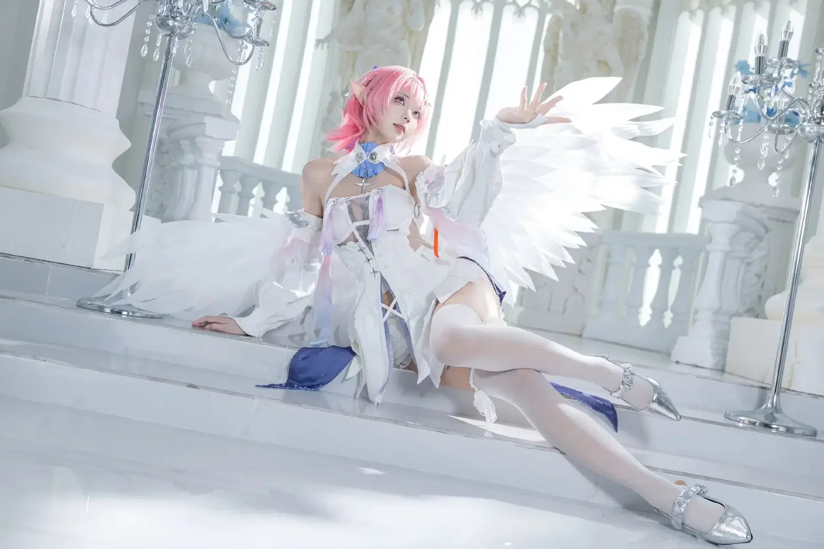 【レミエール コスプレ】ゼンレスゾーンゼロの聖潔なる天使スタイル、ついに公開 - 青空（棚拍版） - 2枚目