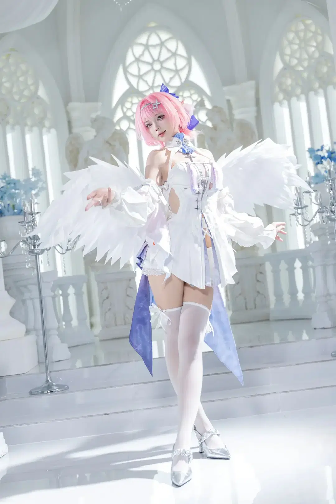 【レミエール コスプレ】ゼンレスゾーンゼロの聖潔なる天使スタイル、ついに公開 - 青空（棚拍版） - 3枚目