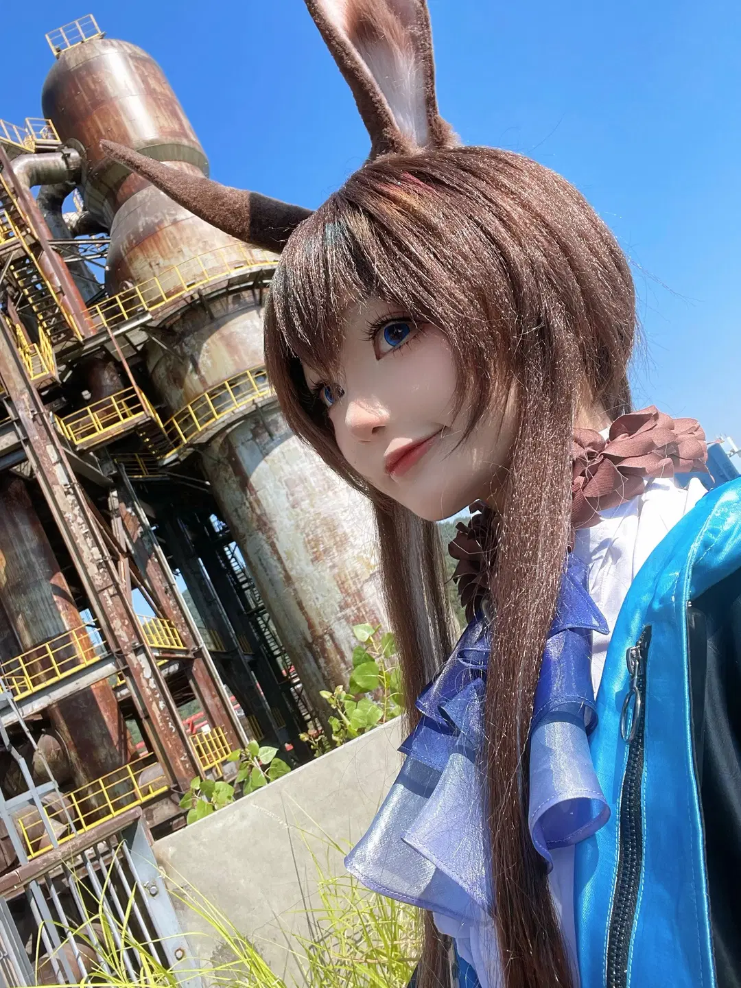 【阿米婭cos】廢墟綠境中的兔耳機能風 - 元素素素素 - 第3張