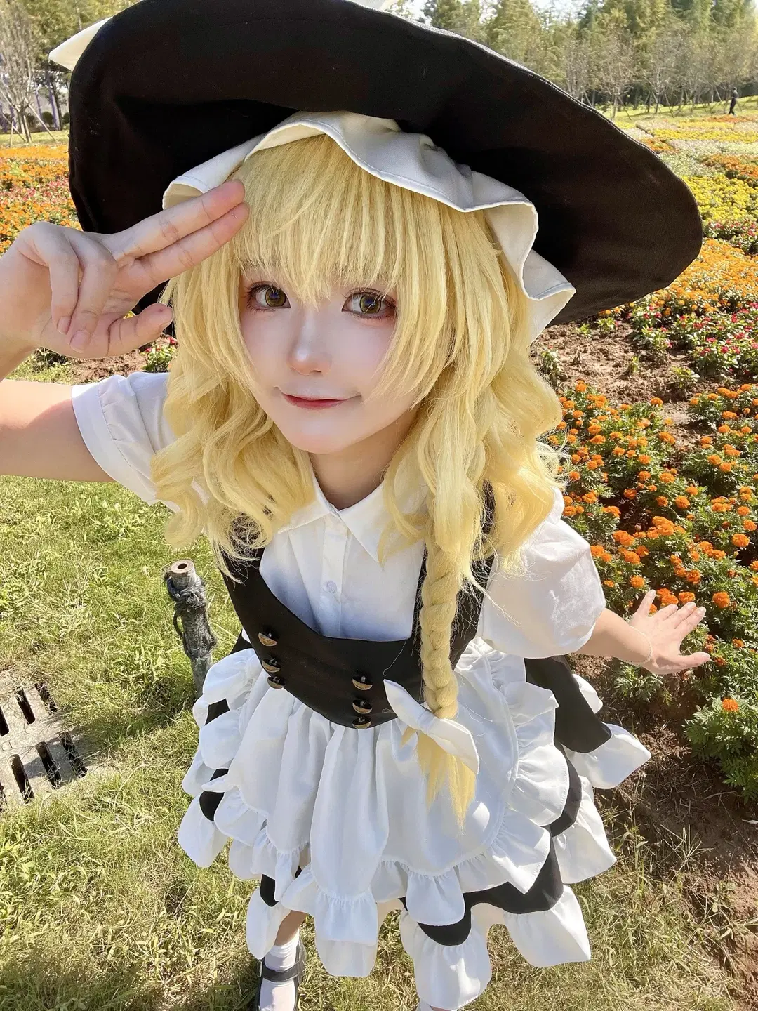 [Marisa cosplay] The black-and-white magician in the sunflower field by 元素素素素 - Image 4