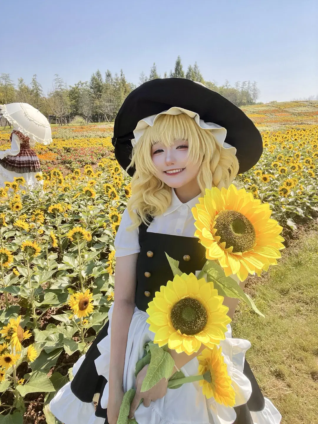 [Marisa cosplay] The black-and-white magician in the sunflower field by 元素素素素 - Image 6
