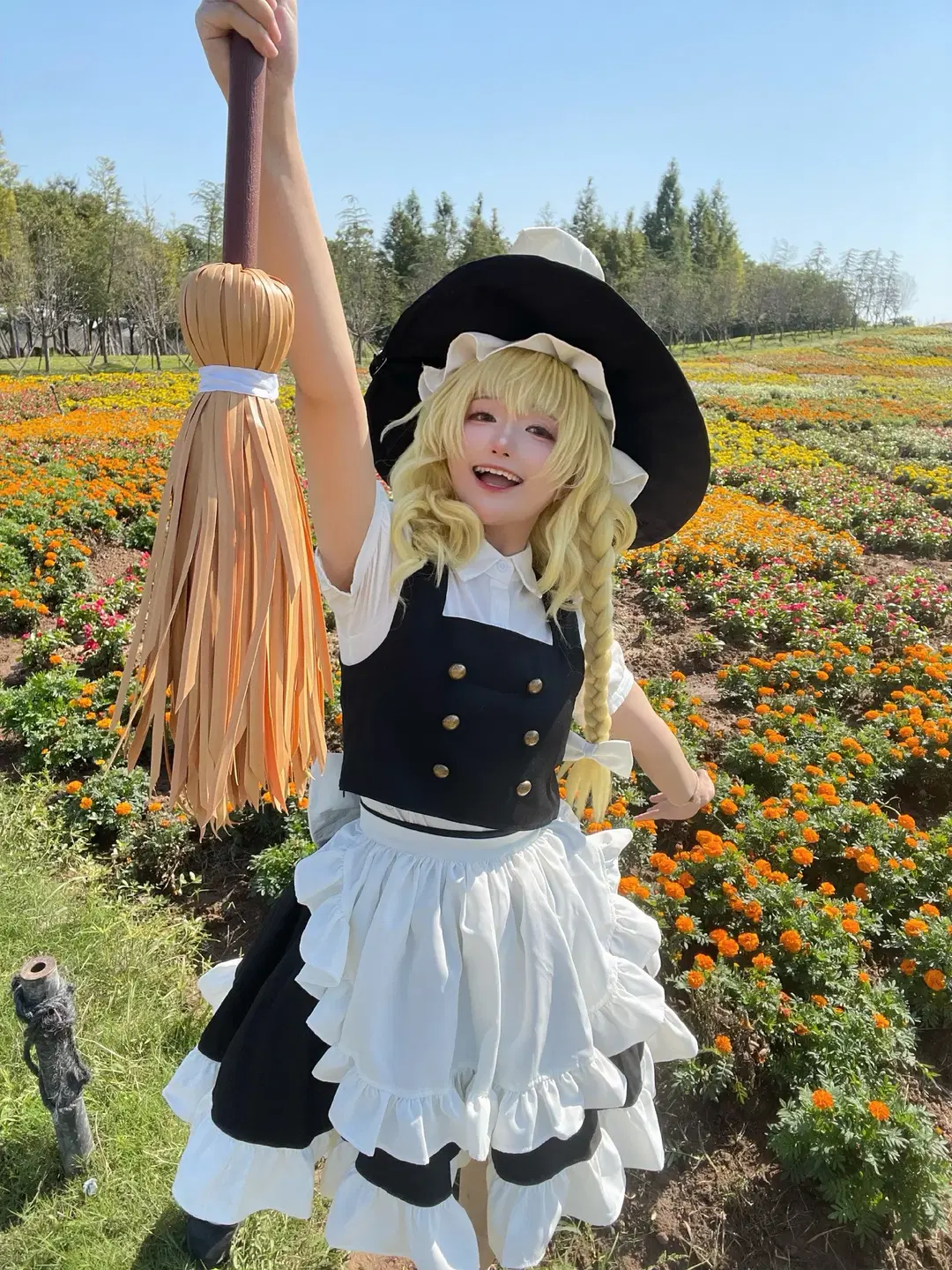 [Marisa cosplay] The black-and-white magician in the sunflower field by 元素素素素 - Image 8