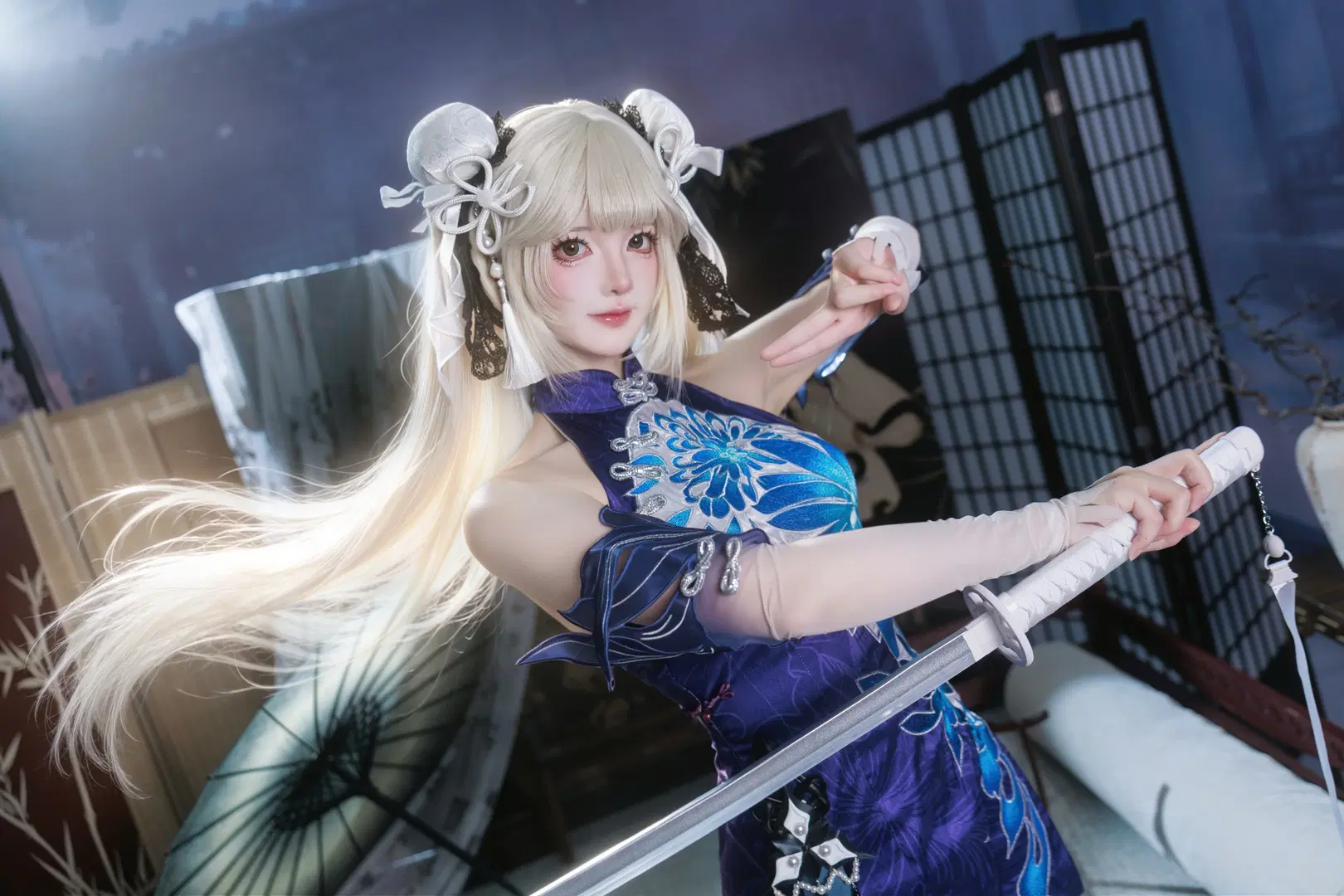 【殷紫萍cos】永劫无间兰亭月，武汉梦乡场照记录 - 沫沫子_ - 第2张
