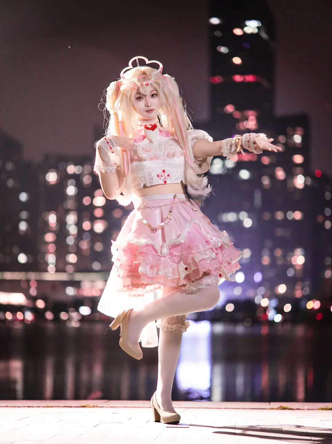 [Phanuel cosplay] Path to Nowhere Phanuel, Swan Lake night view large aperture photo set by 不是松鼠 - Image 5