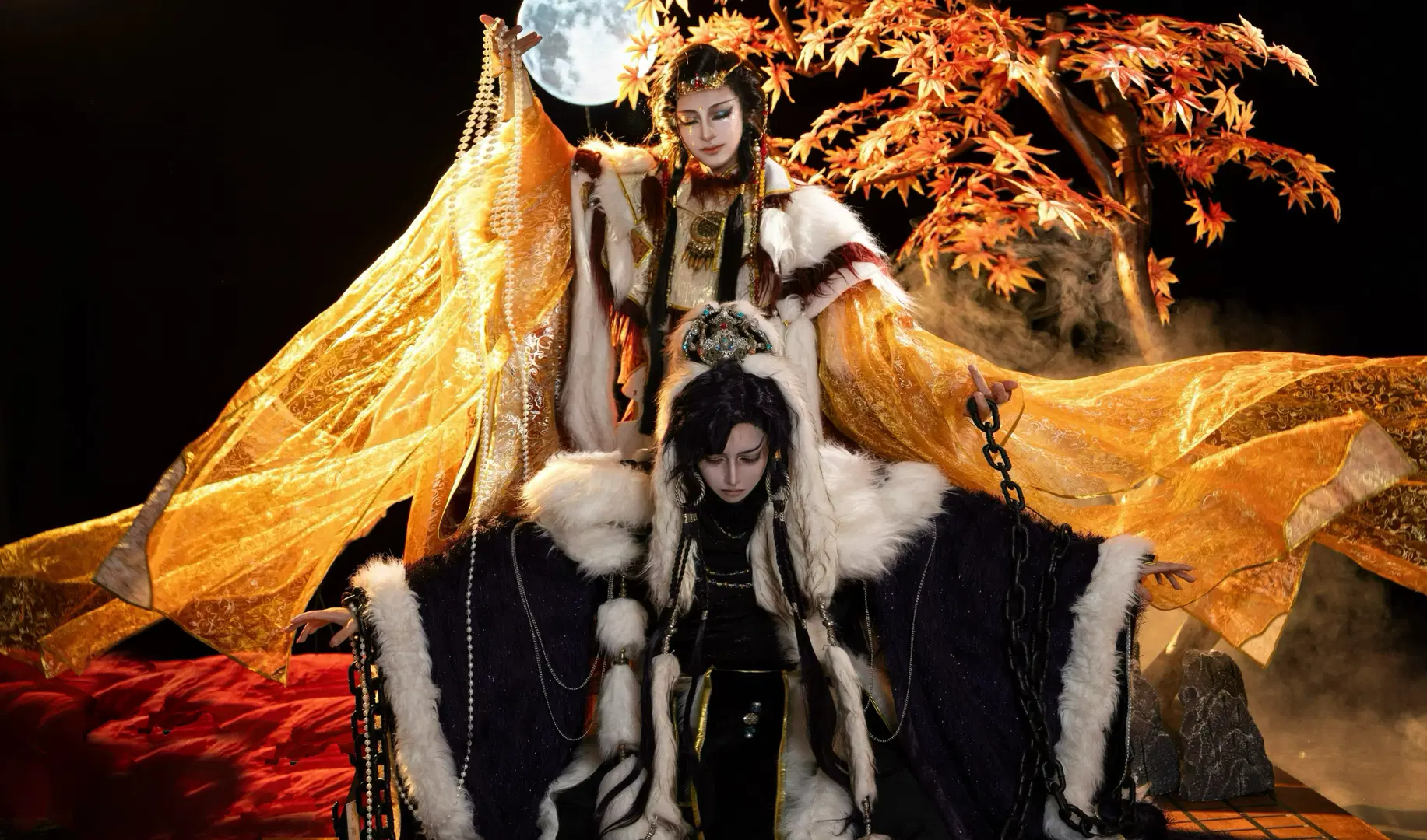 [Jingri Guming cosplay] Golden Light Puppetry dual-person studio shoot, the visual collision between Prince Jingri and Canglang by 是菱沫沫吖 - Image 2