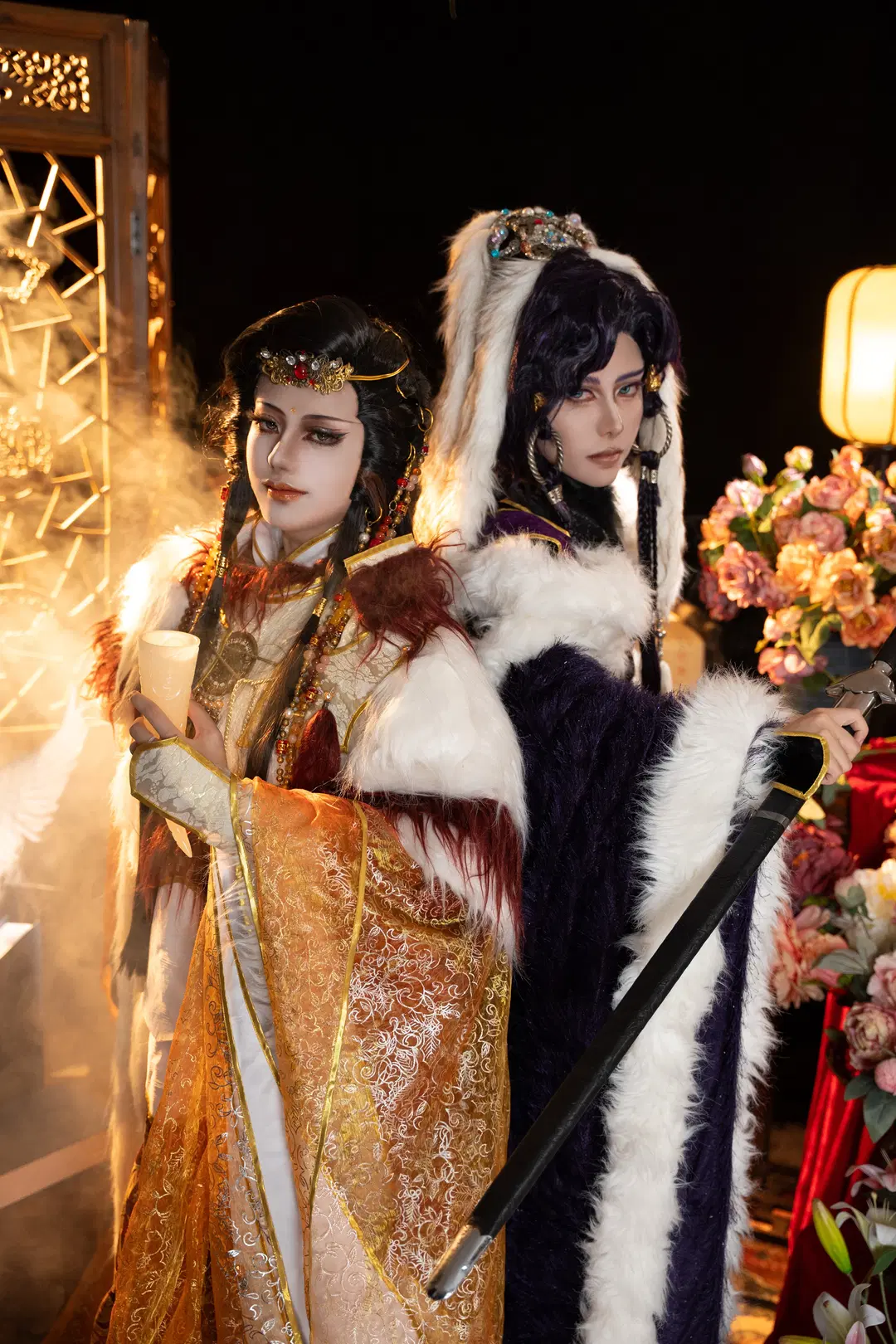 [Jingri Guming cosplay] Golden Light Puppetry dual-person studio shoot, the visual collision between Prince Jingri and Canglang by 是菱沫沫吖 - Image 4