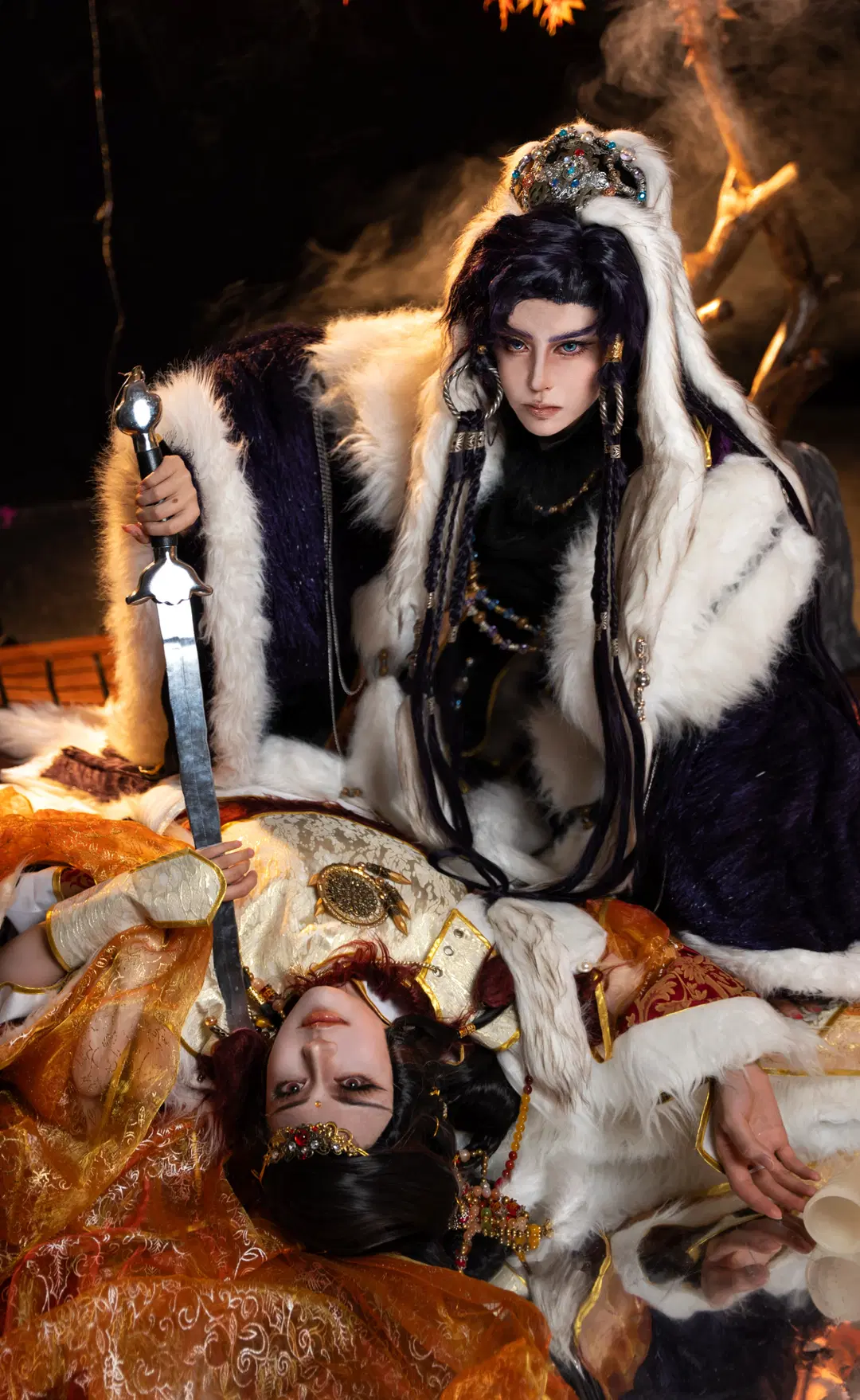 [Jingri Guming cosplay] Golden Light Puppetry dual-person studio shoot, the visual collision between Prince Jingri and Canglang by 是菱沫沫吖 - Image 6
