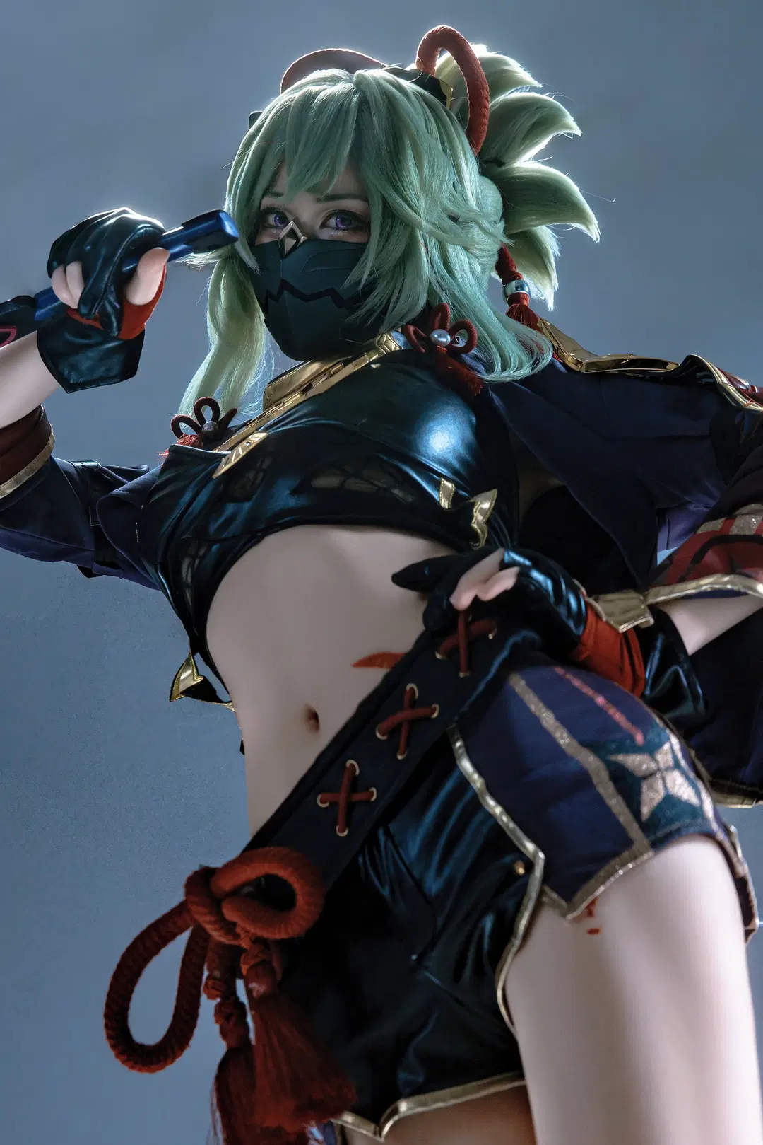 【久岐忍cos】原神忍者类战斗风动作参考，一场互相折磨的拍摄 - 是菱沫沫吖 - 第15张