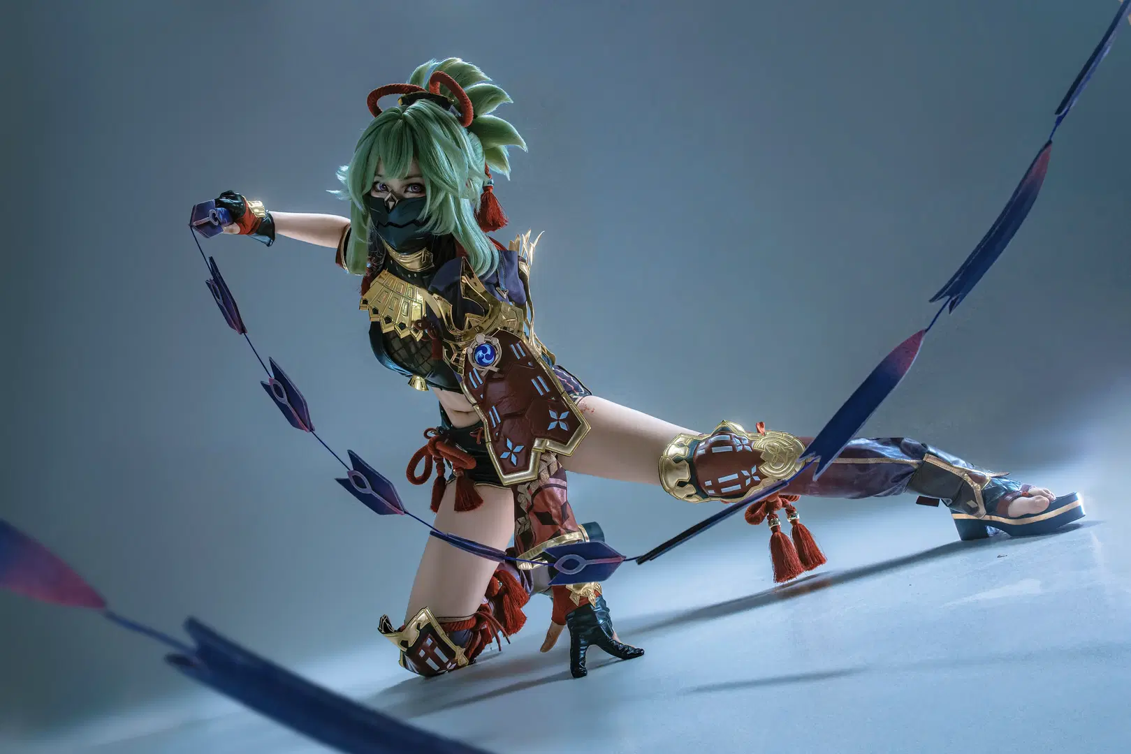 【久岐忍cos】原神忍者类战斗风动作参考，一场互相折磨的拍摄 - 是菱沫沫吖 - 第16张