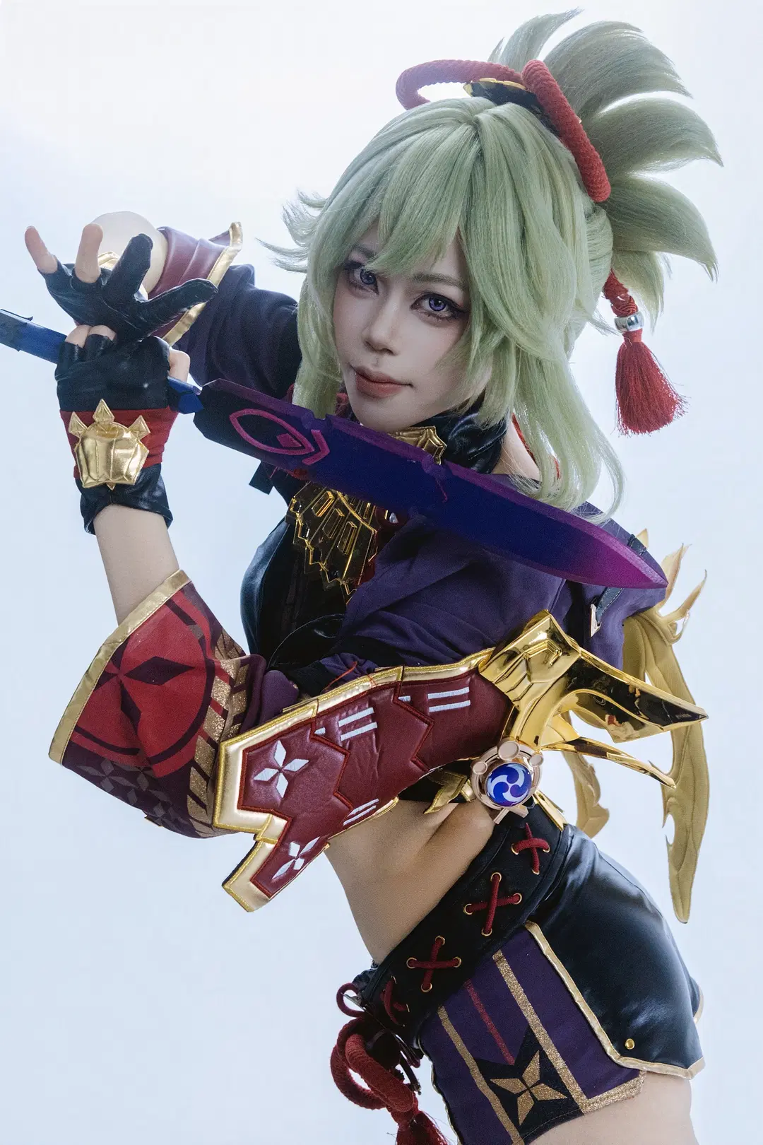 【久岐忍cos】原神忍者类战斗风动作参考，一场互相折磨的拍摄 - 是菱沫沫吖 - 第18张