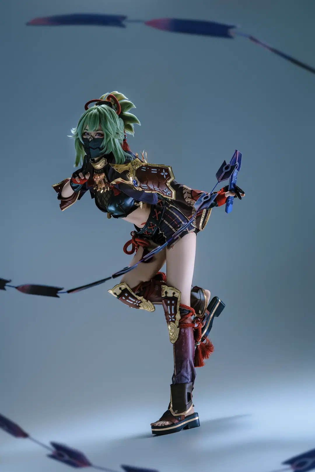 【久岐忍cos】原神忍者类战斗风动作参考，一场互相折磨的拍摄 - 是菱沫沫吖 - 第6张