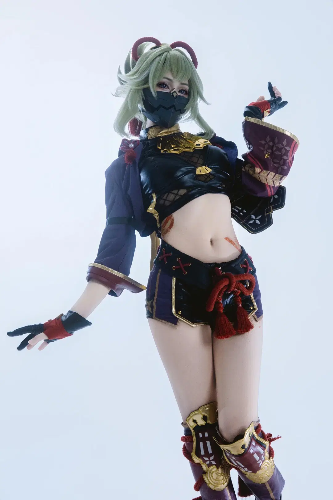 【久岐忍cos】原神忍者类战斗风动作参考，一场互相折磨的拍摄 - 是菱沫沫吖 - 第7张