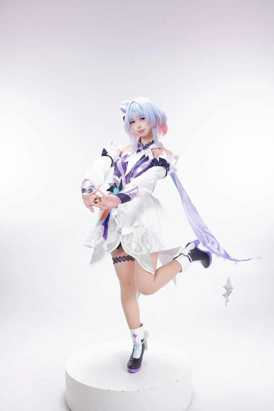 [Xiao Qiao Cosplay] Honor of Kings Manga Sorceress: Magical Girl Under White Studio Light and Shadow by 不负浪漫与九 - Image 2