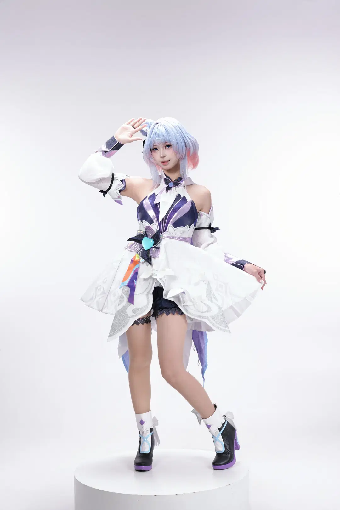 [Xiao Qiao Cosplay] Honor of Kings Manga Sorceress: Magical Girl Under White Studio Light and Shadow by 不负浪漫与九 - Image 4
