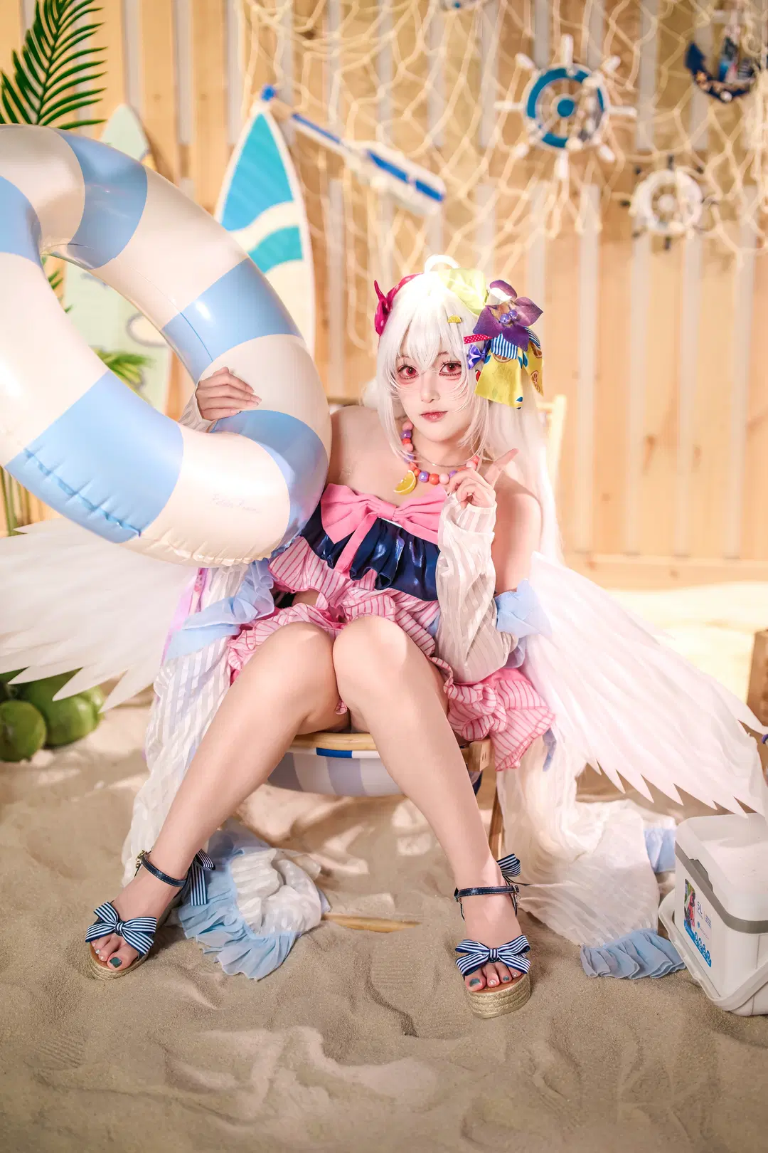 【白洲梓cos】蔚蓝档案水梓的夏日沙滩泳装记录 - 金桻 - 第11张