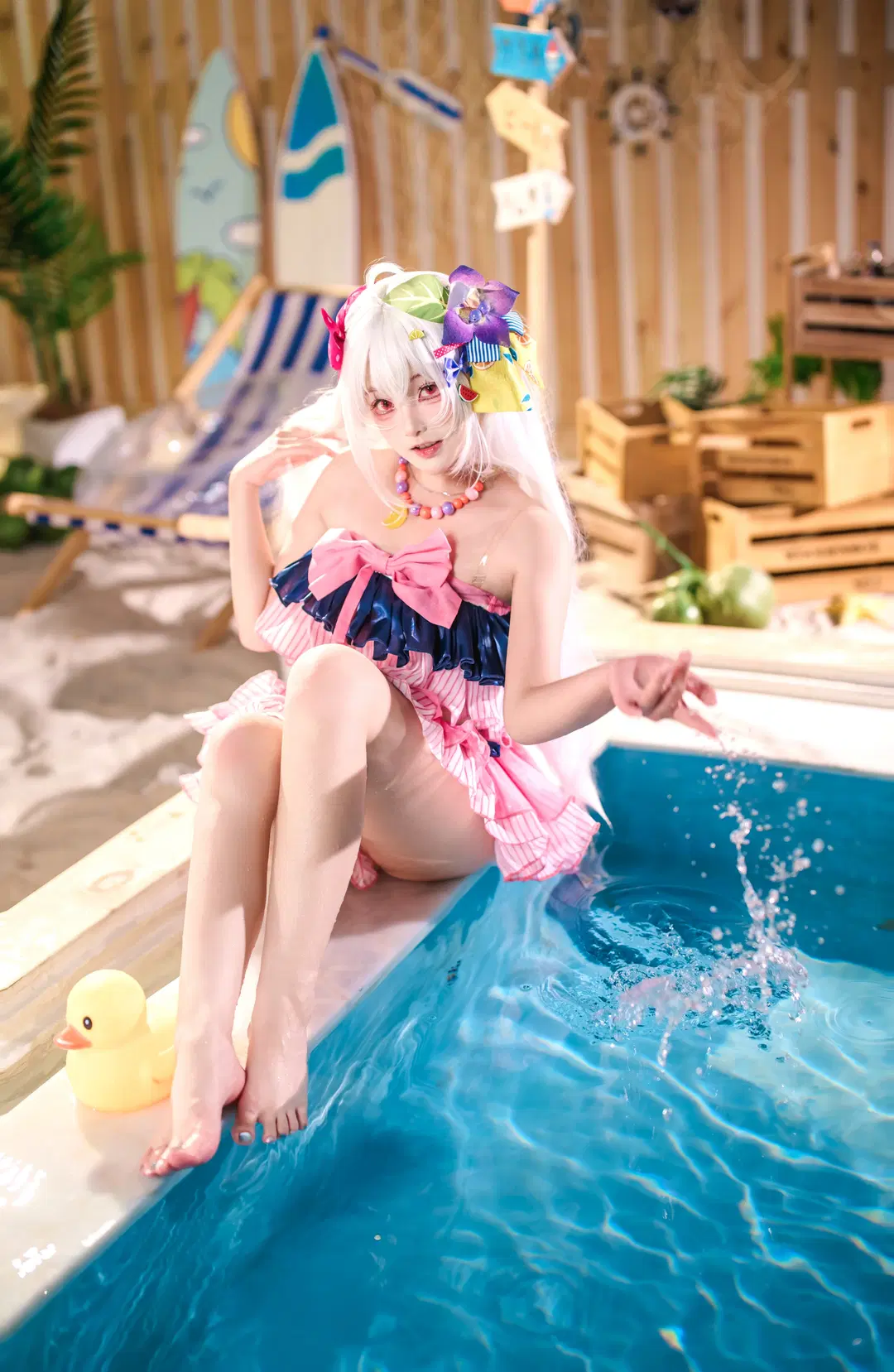 【白洲梓cos】蔚蓝档案水梓的夏日沙滩泳装记录 - 金桻 - 第2张