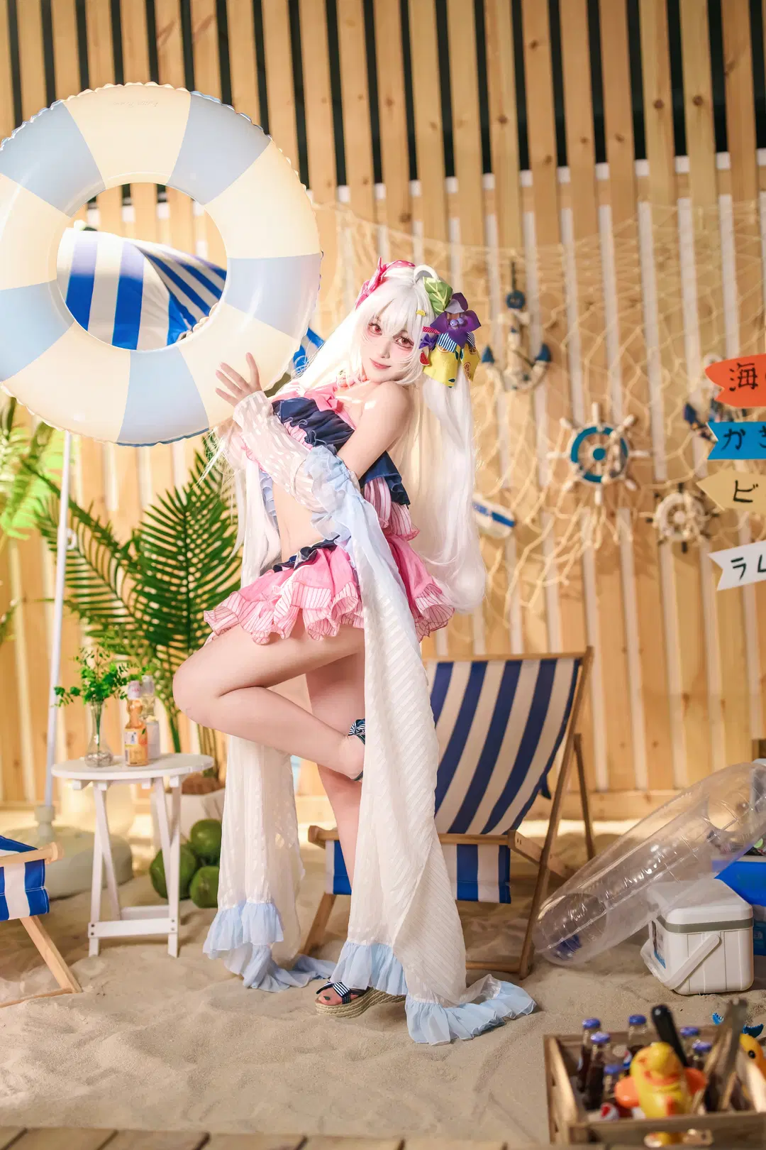 【白洲梓cos】蔚蓝档案水梓的夏日沙滩泳装记录 - 金桻 - 第6张