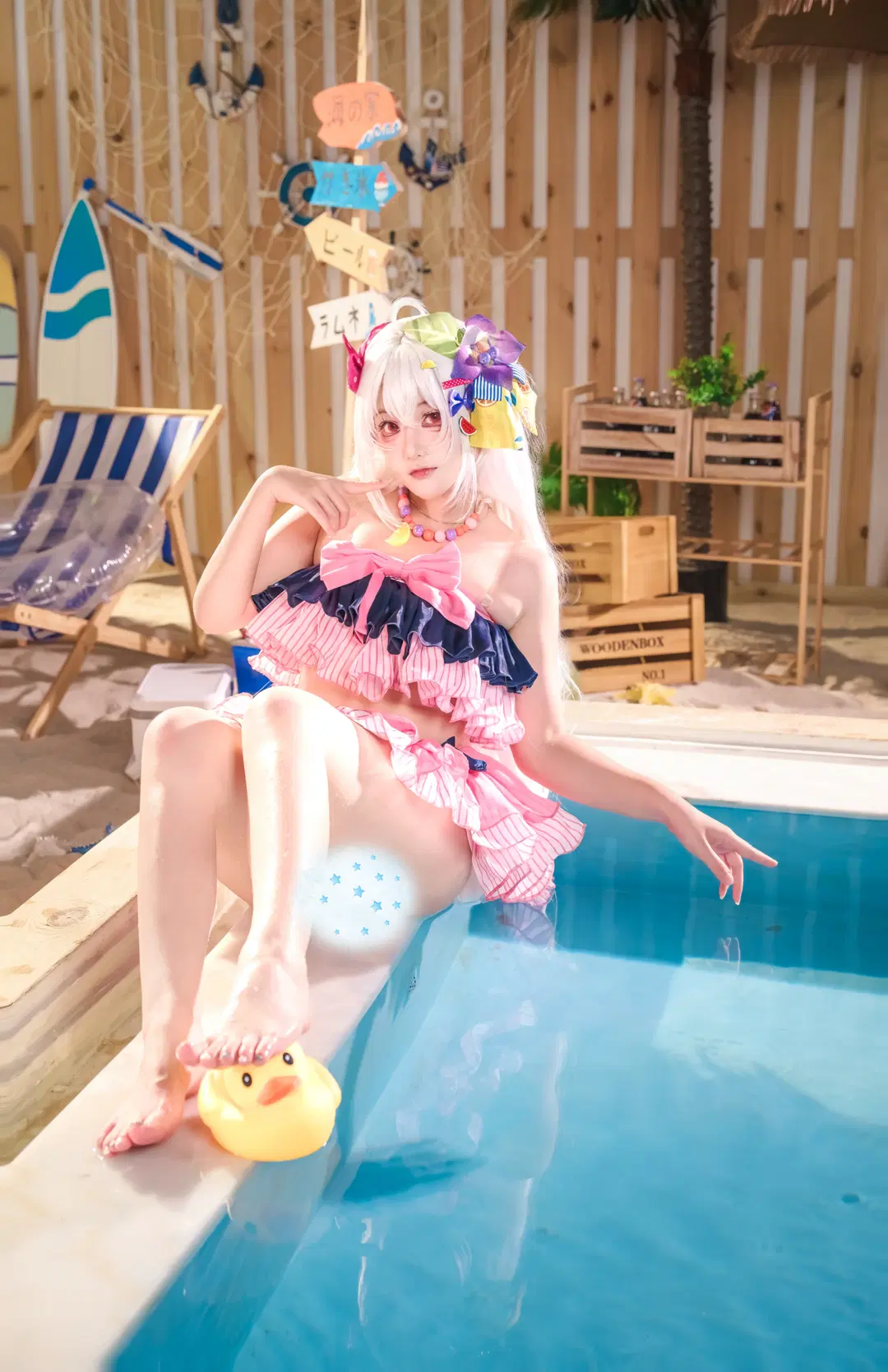【白洲梓cos】蔚蓝档案水梓的夏日沙滩泳装记录 - 金桻 - 第8张