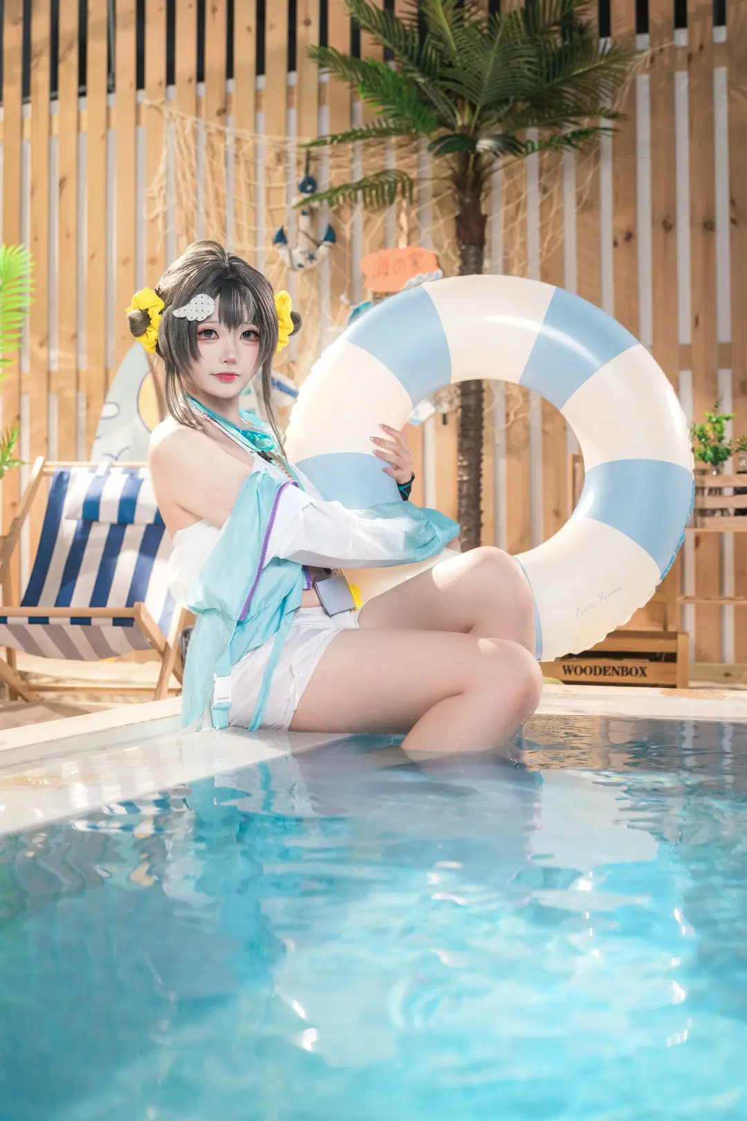 [La Pluma cosplay] Arknights Summer Beach: A Refreshing Photo Log by 金桻 - Image 2