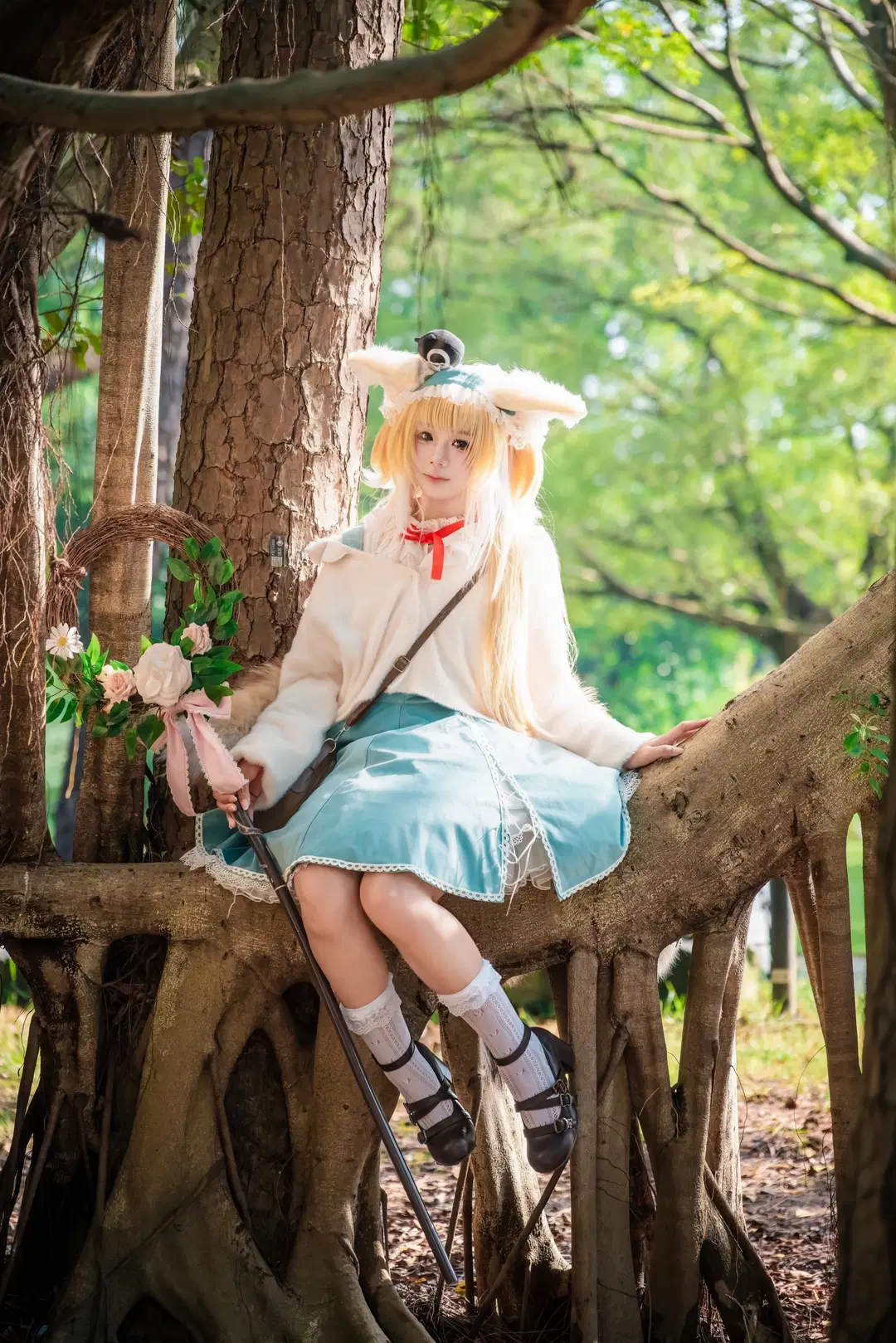 Arknights, White stockings, Suzuran Cosplay