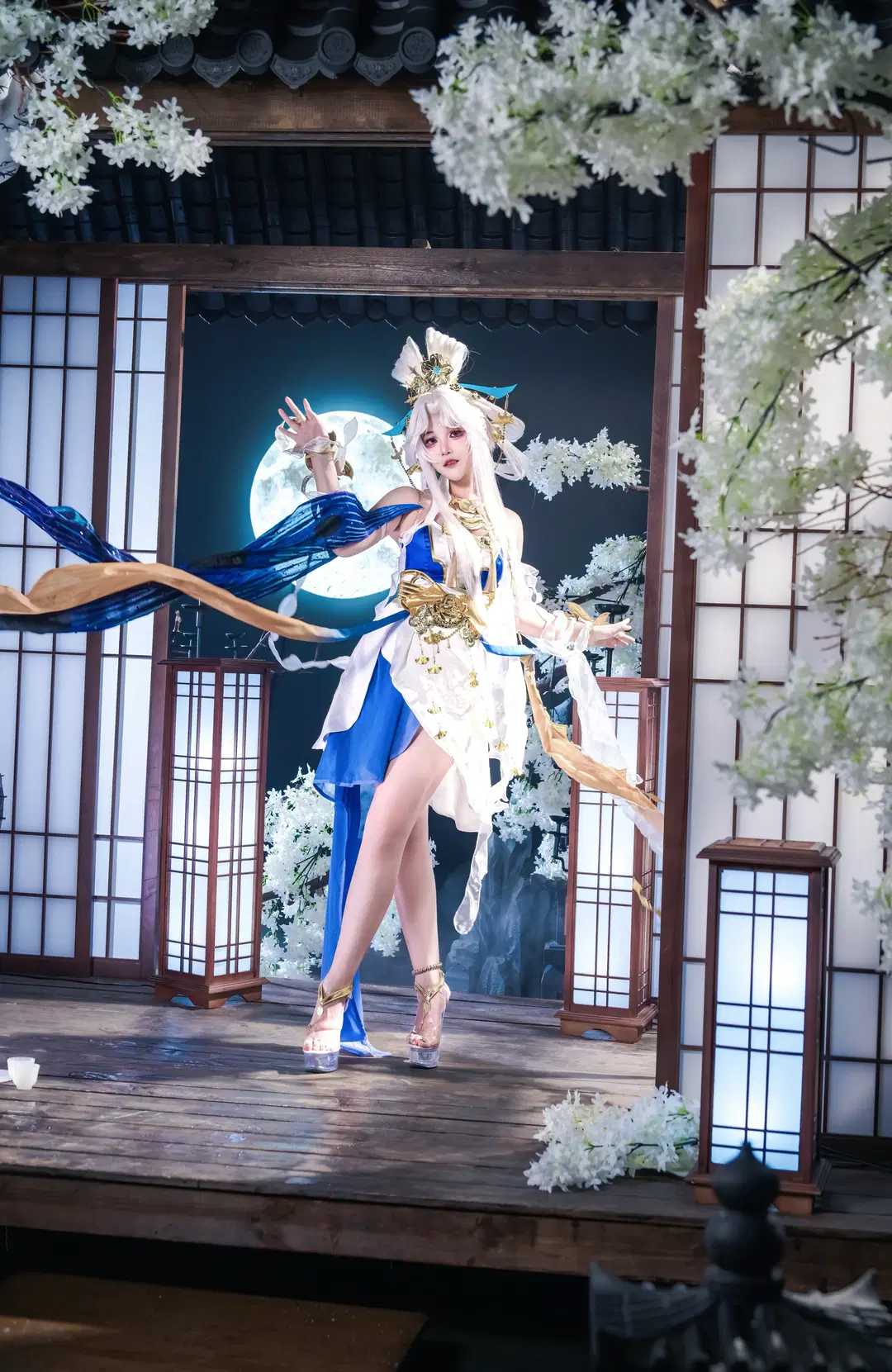 【嫦娥cos】王者荣耀落星盏绝美定格 - 金桻 - 第3张