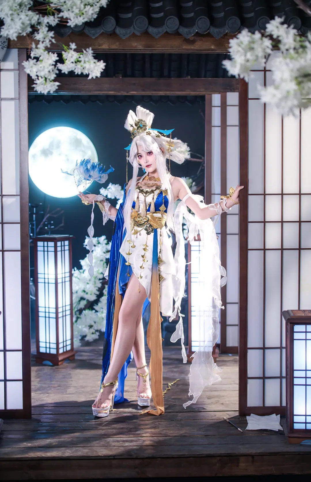 【嫦娥cos】王者荣耀落星盏绝美定格 - 金桻 - 第5张