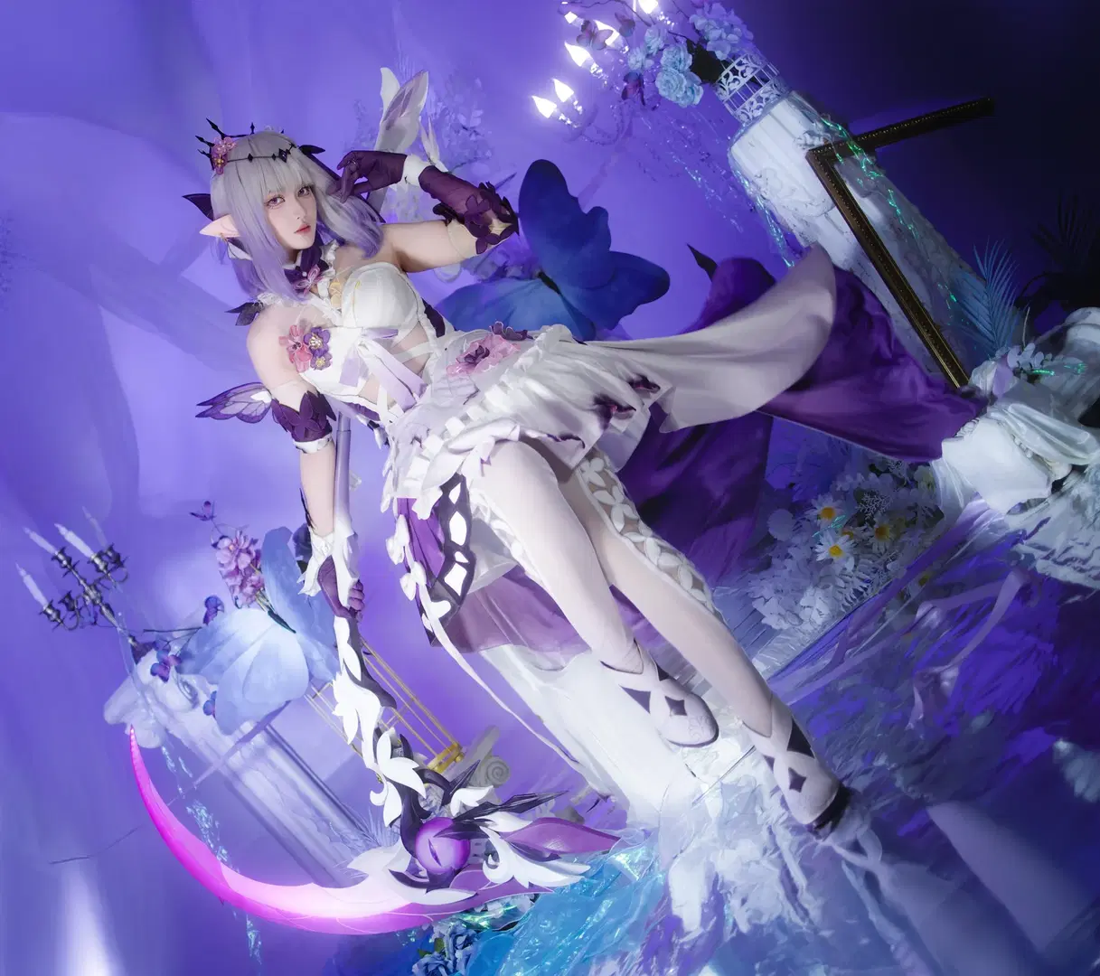 【遐蝶cos】崩壞星穹鐵道紫色蝴蝶夢幻大片 - 叶不耶ye - 第3張