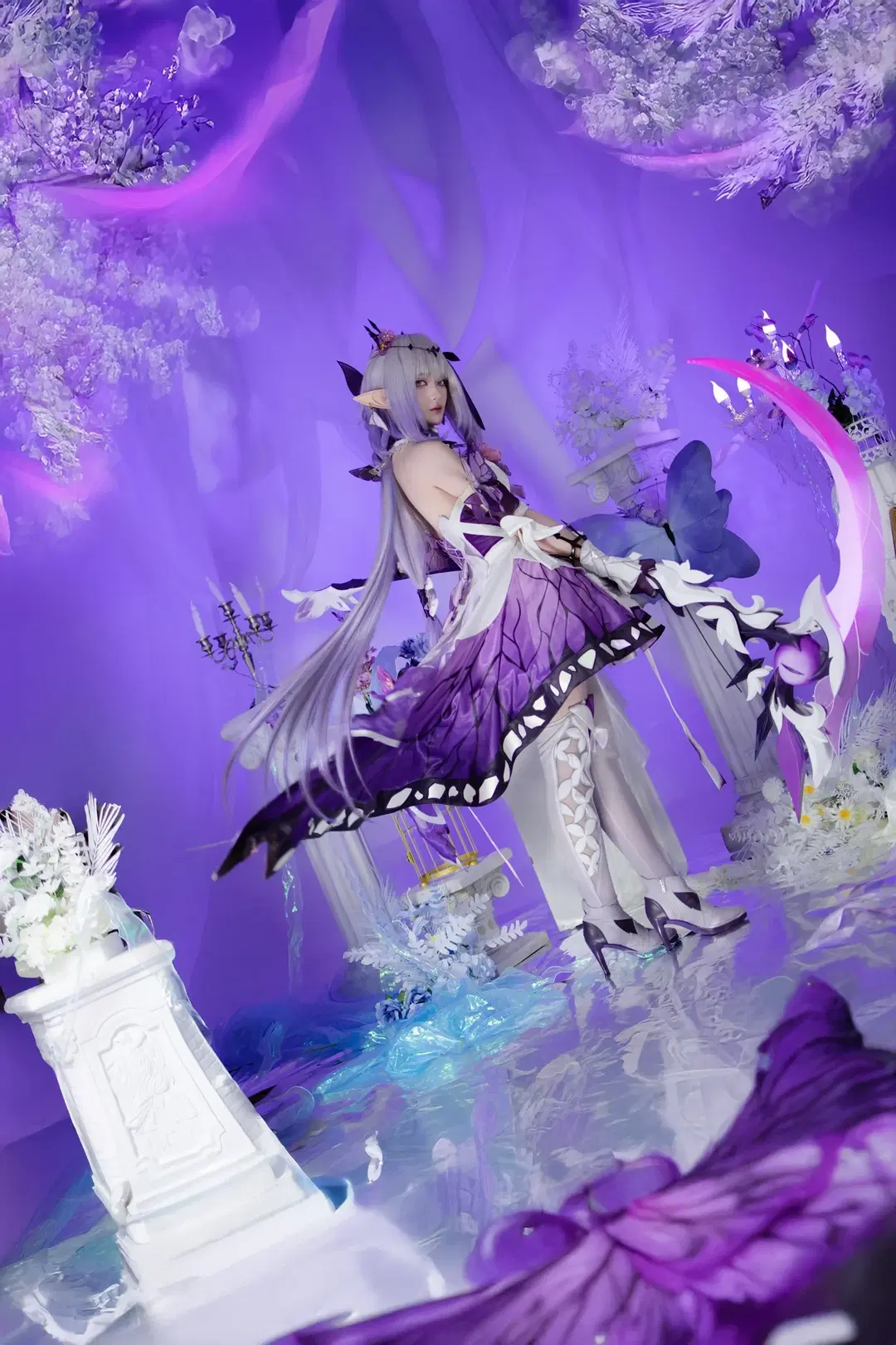【遐蝶cos】崩壞星穹鐵道紫色蝴蝶夢幻大片 - 叶不耶ye - 第4張