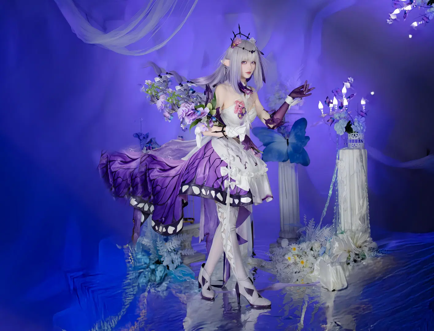 【遐蝶cos】崩壞星穹鐵道紫色蝴蝶夢幻大片 - 叶不耶ye - 第6張