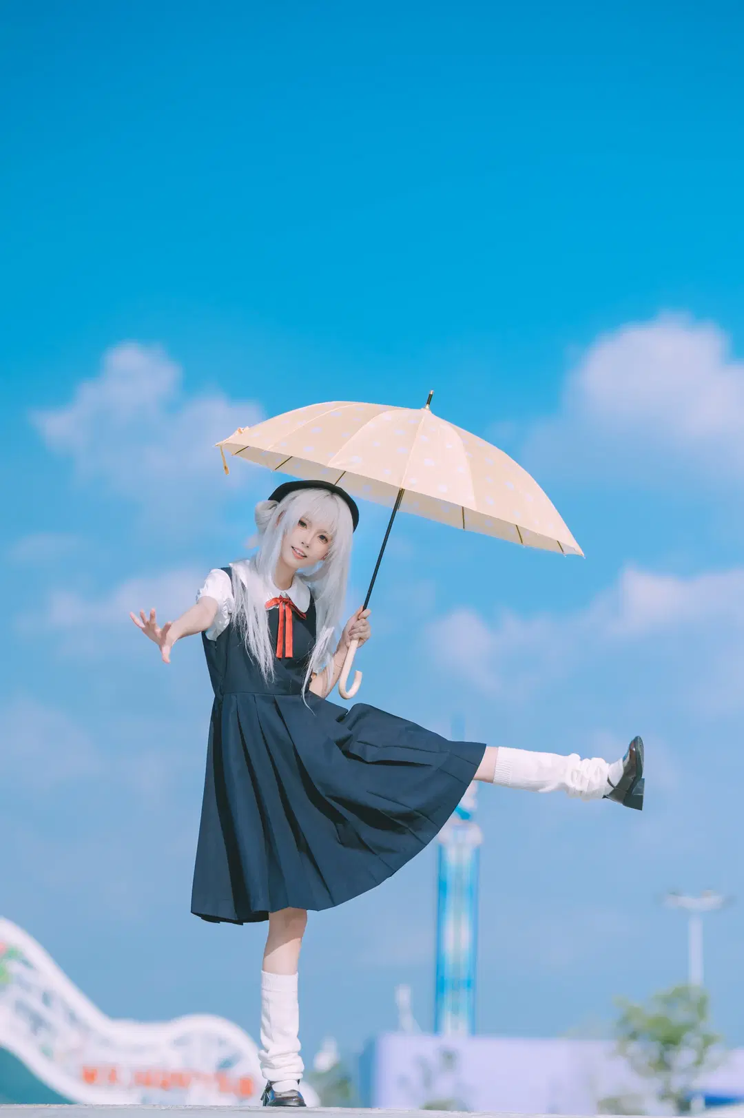 重返未来1999, 二次元cosplay, 白丝, 维尔汀cos, 幼年维尔汀