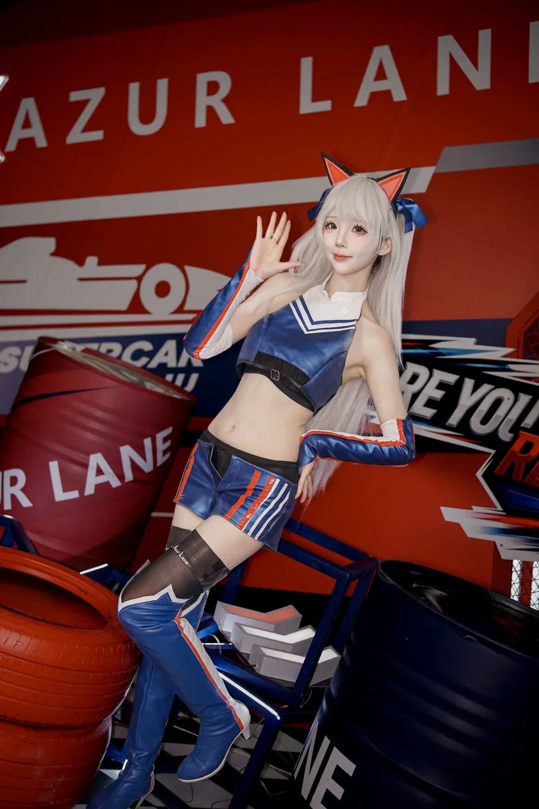 【ハマーン・カーンコスプレ】『アズールレーン』母港盛夏納涼祭のレーシング風コーディネート - 劳斯基 - 2枚目