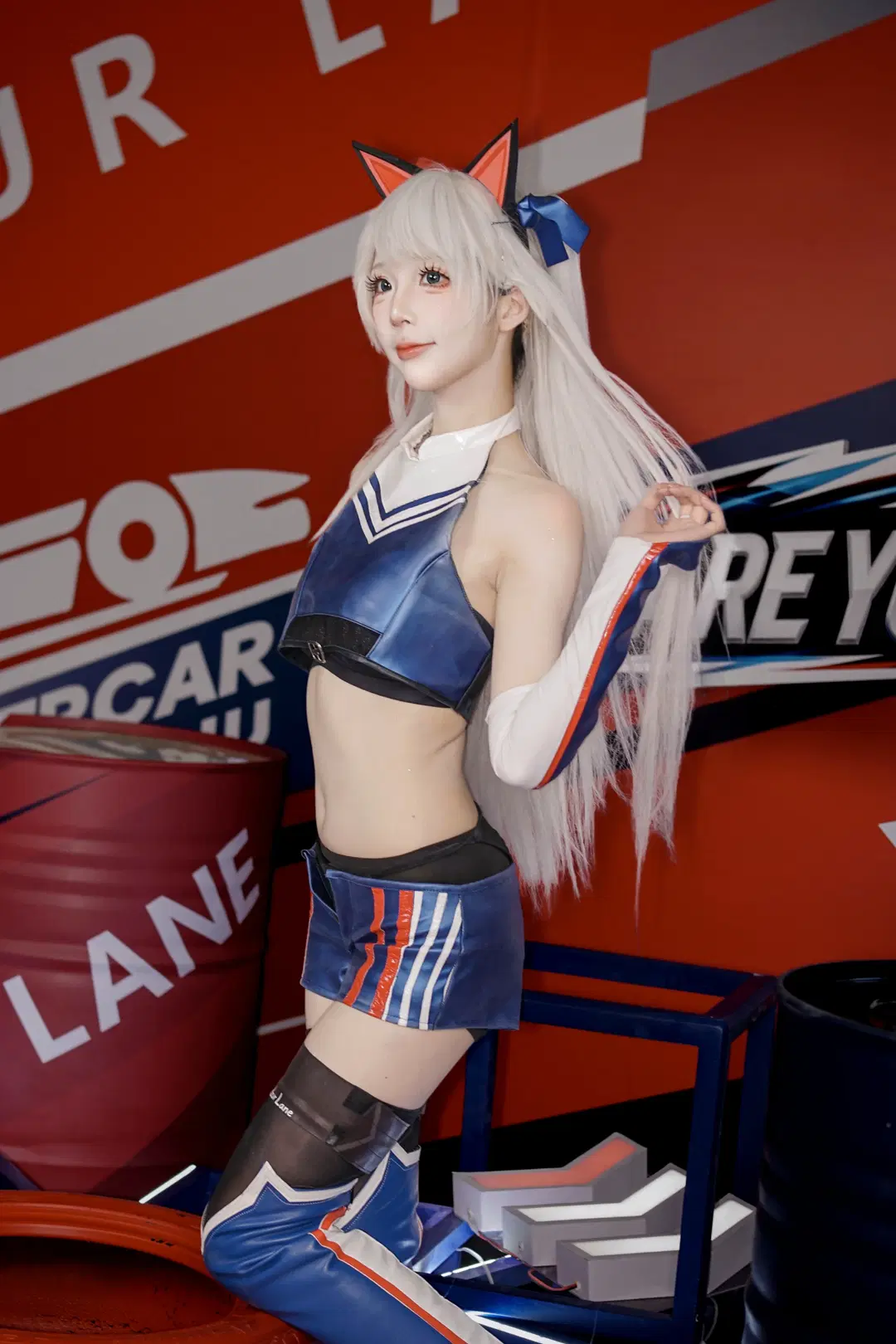 【ハマーン・カーンコスプレ】『アズールレーン』母港盛夏納涼祭のレーシング風コーディネート - 劳斯基 - 3枚目