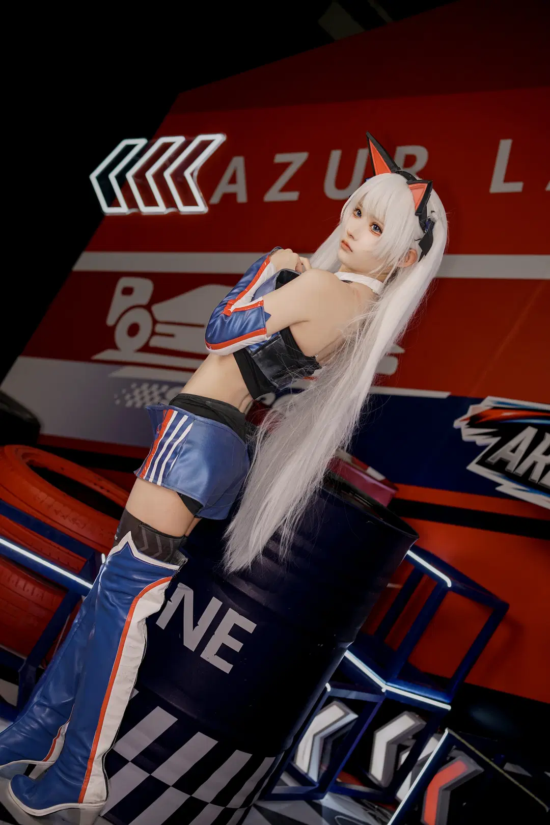Azur Lane, Convention photos, Azur Lane cosplay, Haman Karn cosplay, Stockings