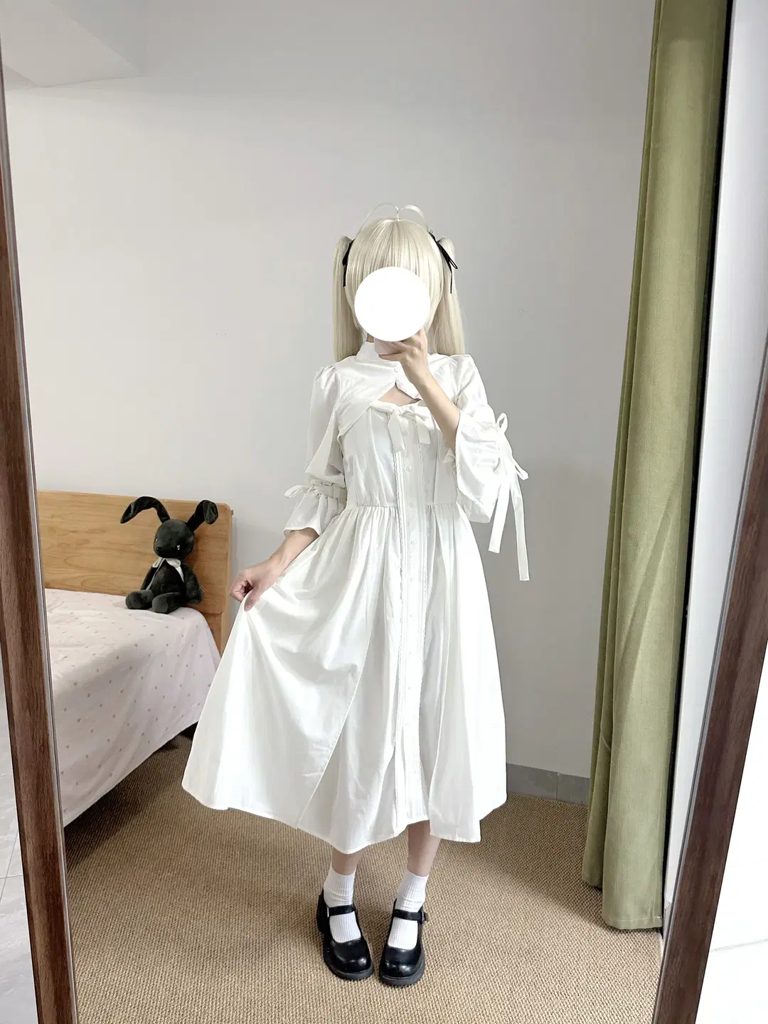【春日野穹 コスプレ】ヨスガノソラ：春日野穹 私服の鏡越しの自撮り - 了了ovo - 2枚目