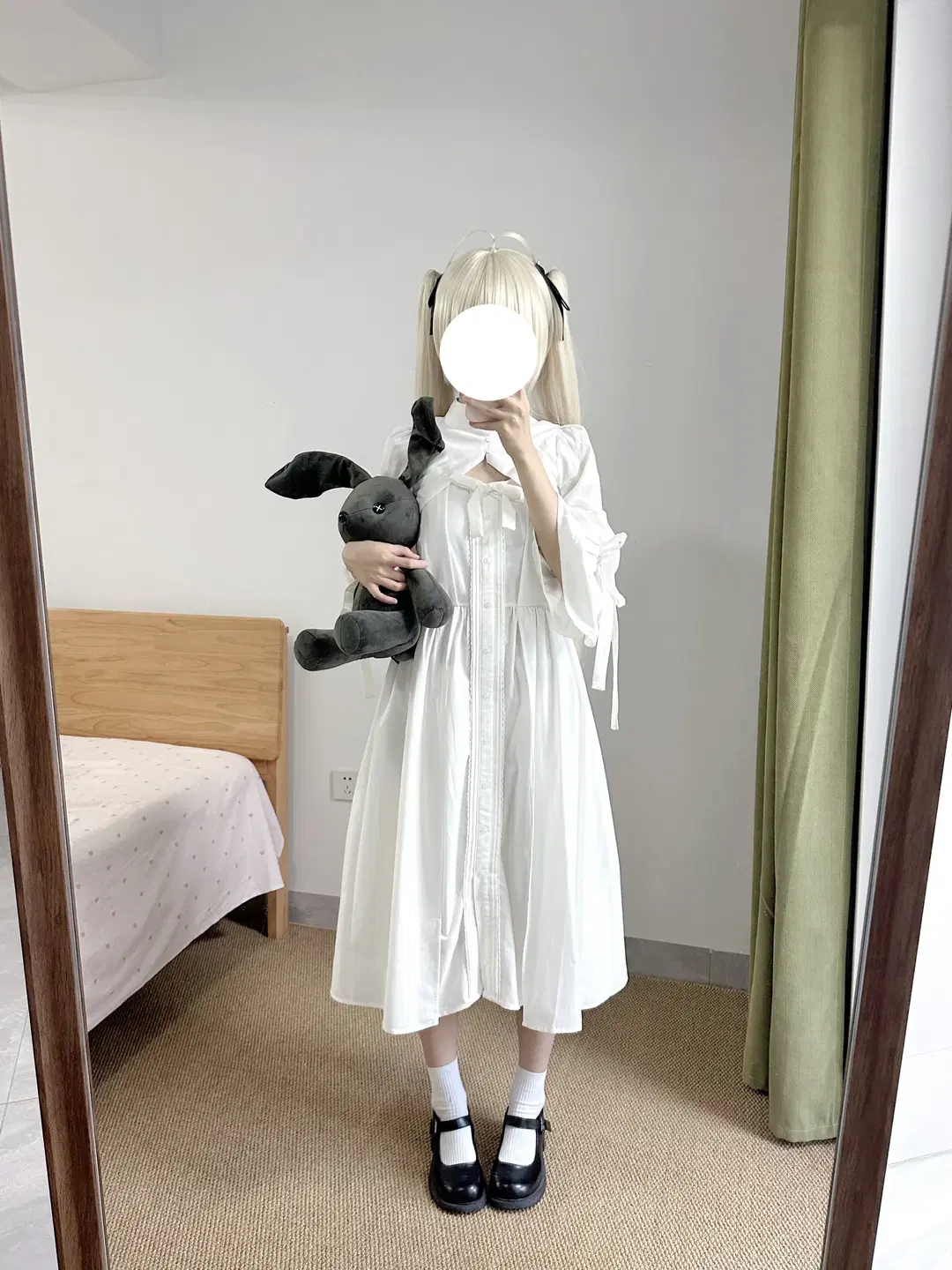【春日野穹 コスプレ】ヨスガノソラ：春日野穹 私服の鏡越しの自撮り - 了了ovo - 3枚目