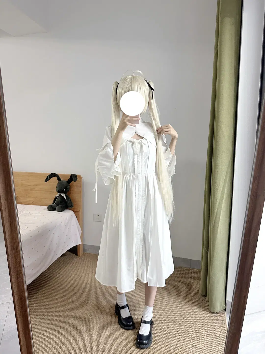 【春日野穹 コスプレ】ヨスガノソラ：春日野穹 私服の鏡越しの自撮り - 了了ovo - 5枚目